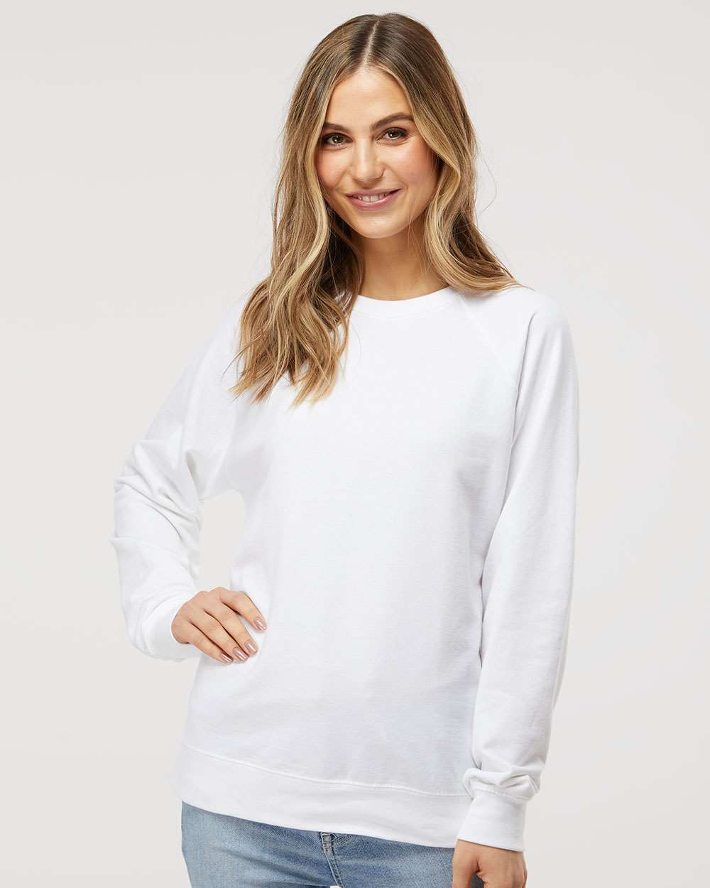 Independent Trading Co. Unisex Lightweight Loopback Terry Crewneck Sweatshirt