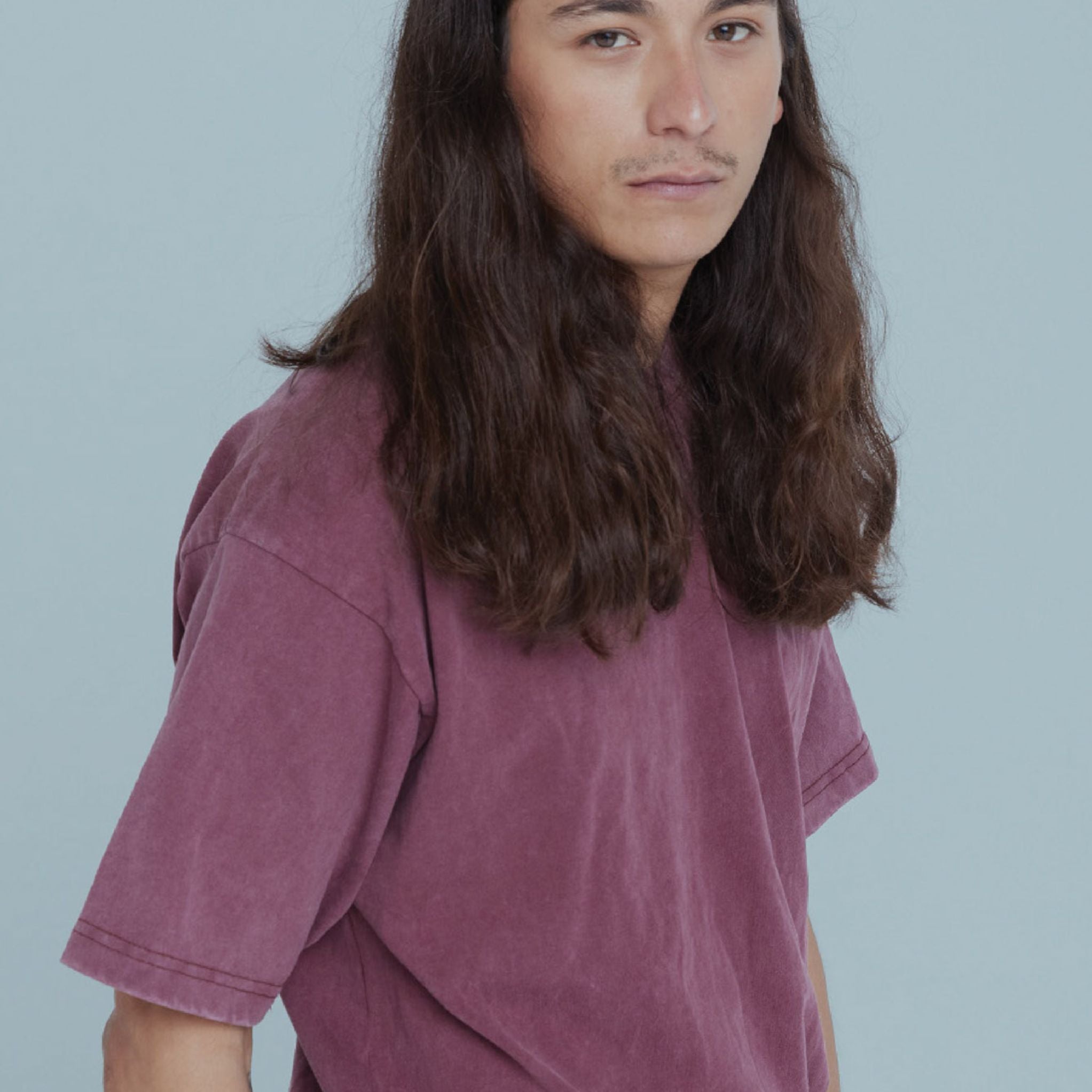 Durable Heavyweight 9oz Cotton Oversized Drop Shoulder Vintage Wash T-Shirt