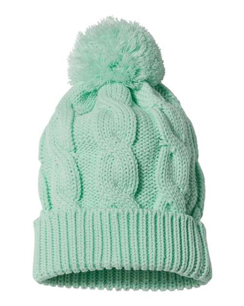 Richardson Chunk Twist Cuffed Beanie with Pom-Pom and Slouch