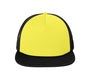 District Flat Bill Snapback Trucker Cap Neon Yellow High-Profile