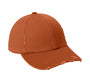 District Distressed Low-Profile Cotton Twill Cap with D-Ring Closure