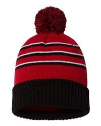 Richardson Chunk Twist Cuffed Beanie with Pom-Pom and Slouch