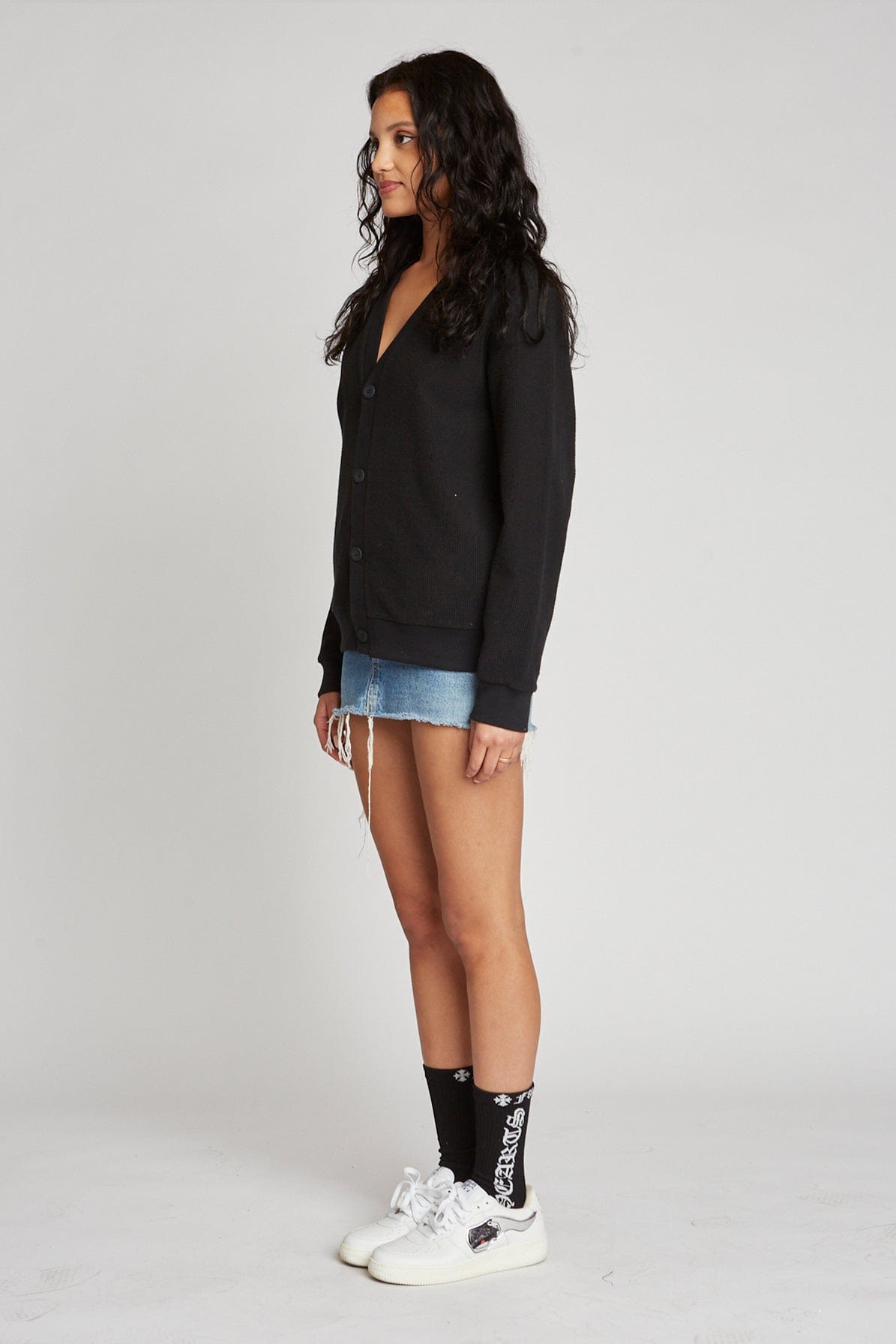 Freshman Corduroy Knit Cardigan 100% Cotton 440 GSM Side Pockets