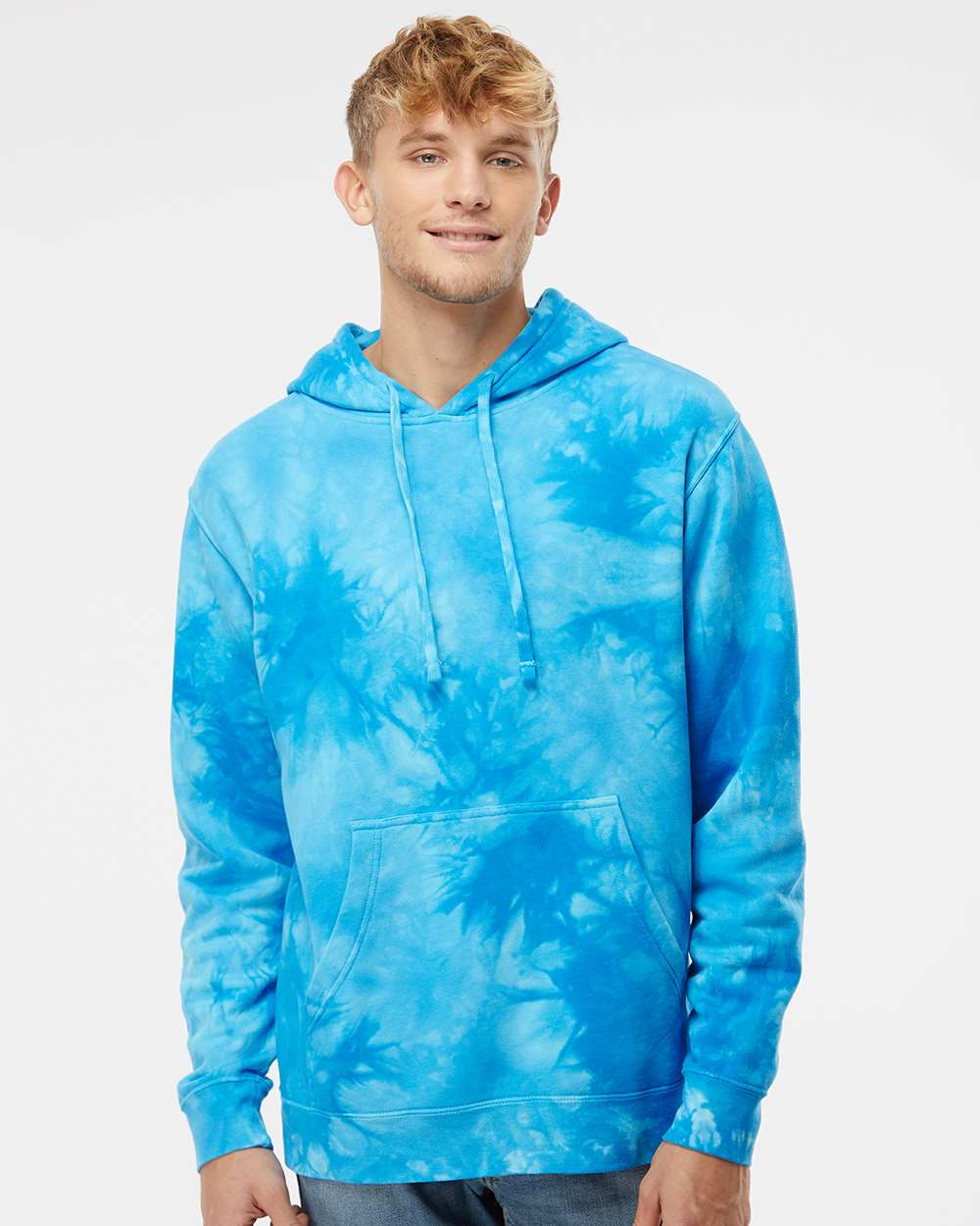 Independent Trading Co. Midweight Tie-Dye Hooded Sweatshirt Unisex Classic Fit