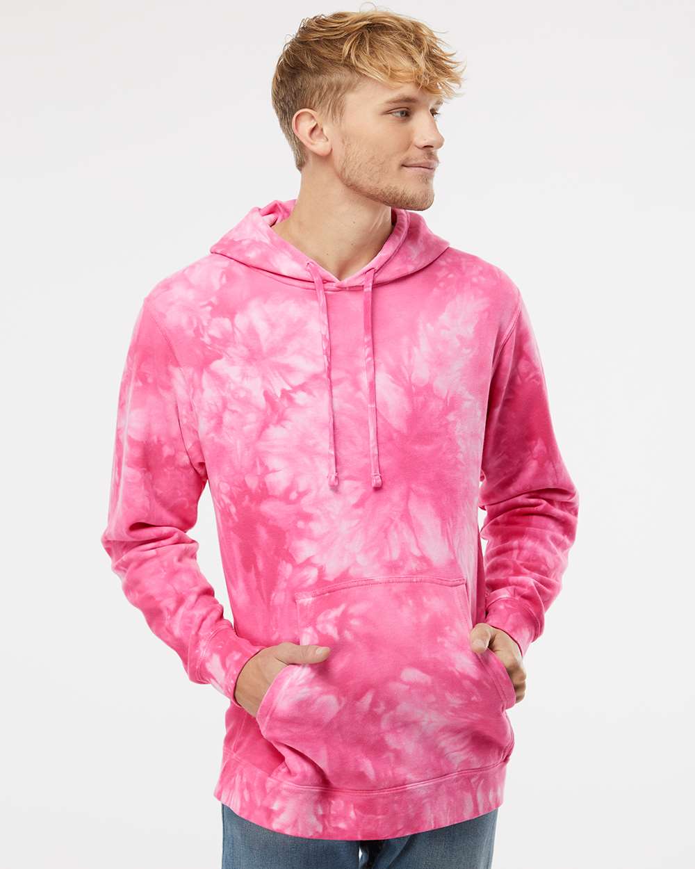 Independent Trading Co. Midweight Tie-Dye Hooded Sweatshirt Unisex Classic Fit