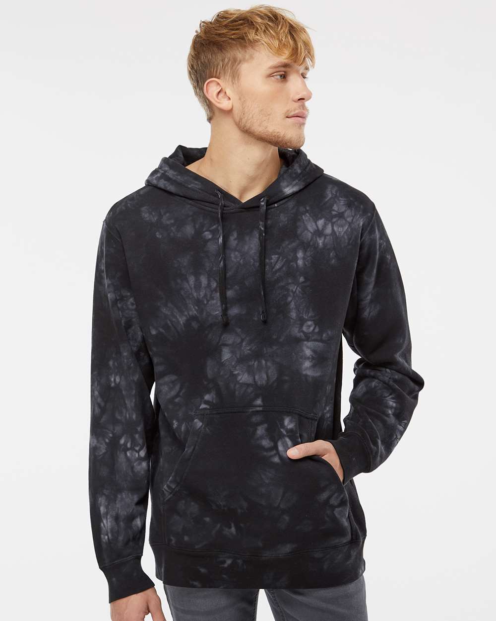 Independent Trading Co. Midweight Tie-Dye Hooded Sweatshirt Unisex Classic Fit