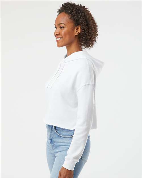 Independent Trading Co. Women's Lightweight Cropped Hooded Sweatshirt AFX64CRP