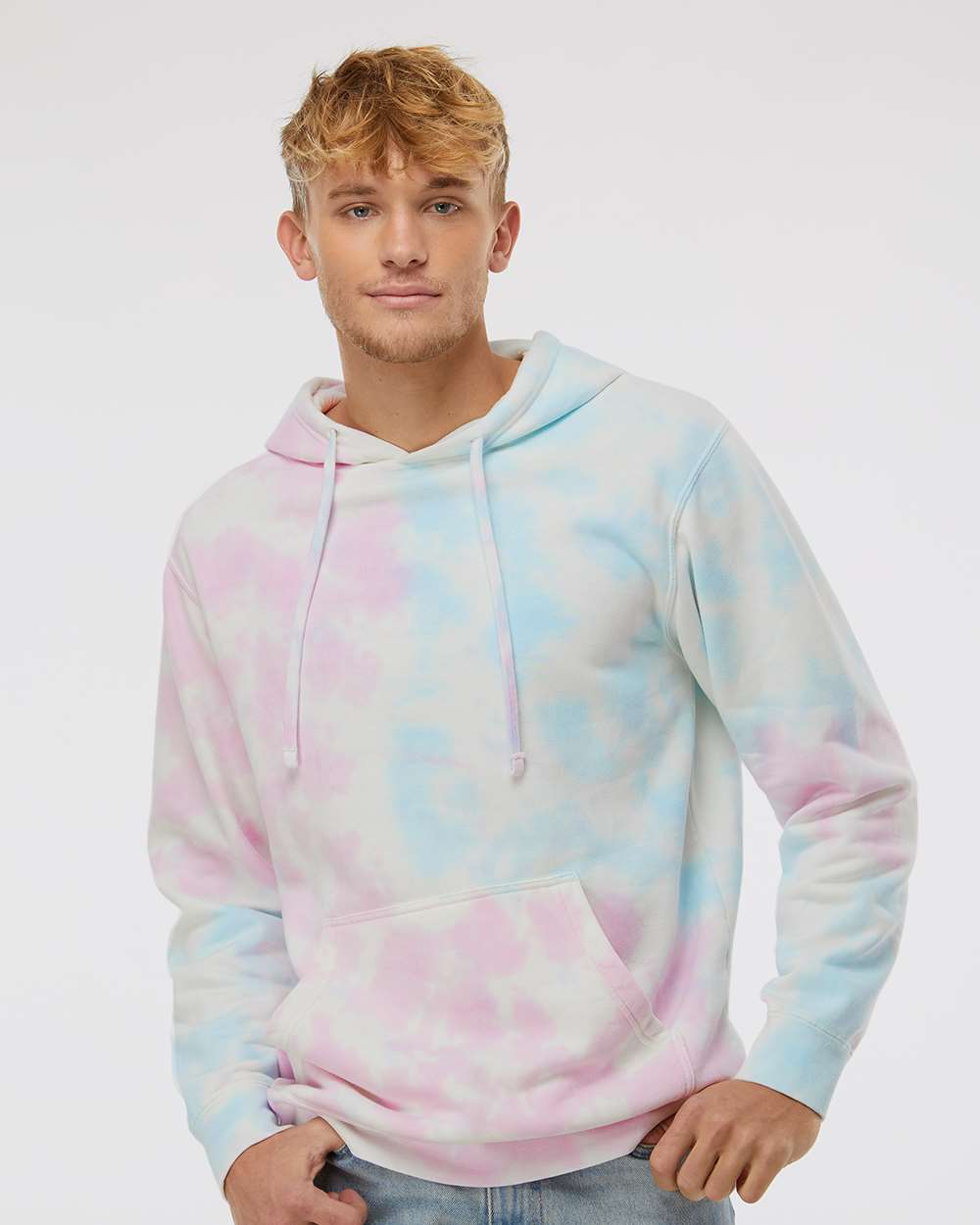 Independent Trading Co. Midweight Tie-Dye Hooded Sweatshirt Unisex Classic Fit