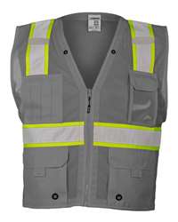 Kishigo Men's Color Contrast High Performance Surveyors Vest