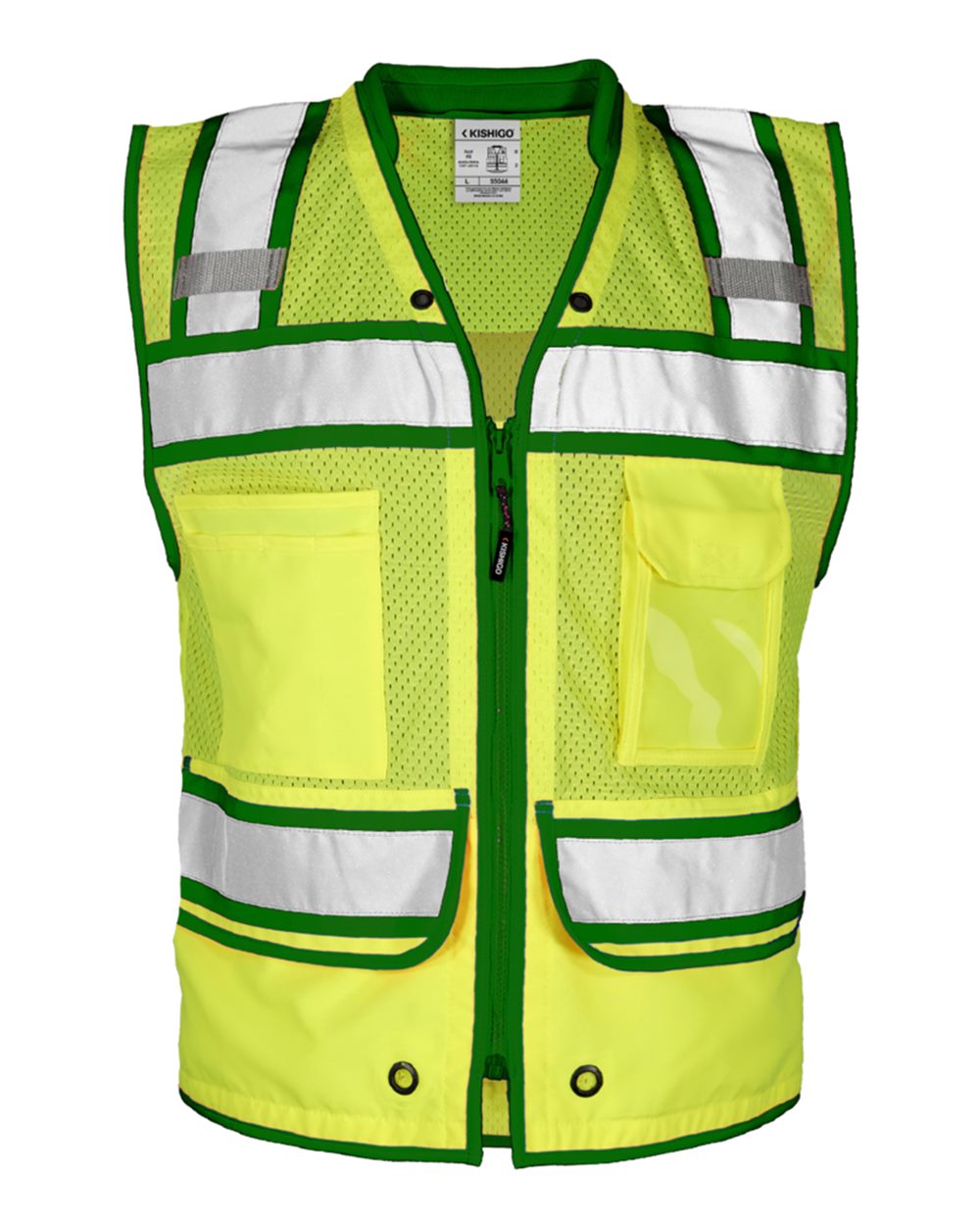 Kishigo Men's Color Contrast High Performance Surveyors Vest