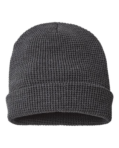 Richardson Waffle Cuffed Beanie with Adjustable Cuff, 11.5" Knit