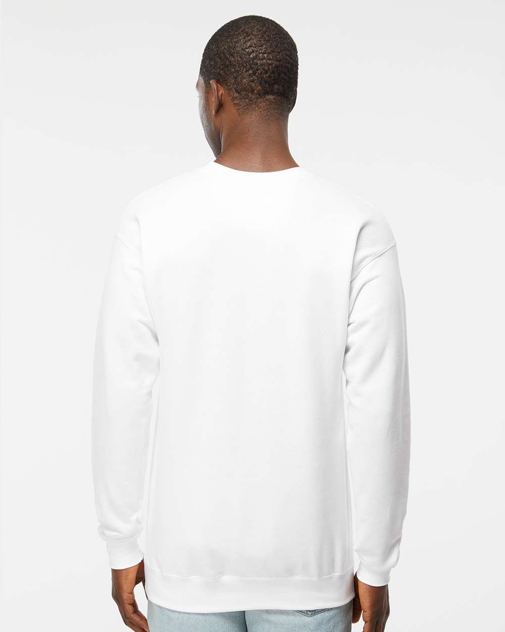 Hanes RS160 Unisex Soft Ring-Spun Cotton Blend Crewneck Sweatshirt