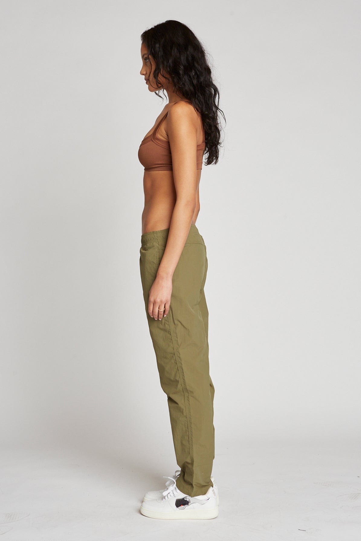 Lightweight Durable Nylon Warm-Up Pants with Elastic Waistband