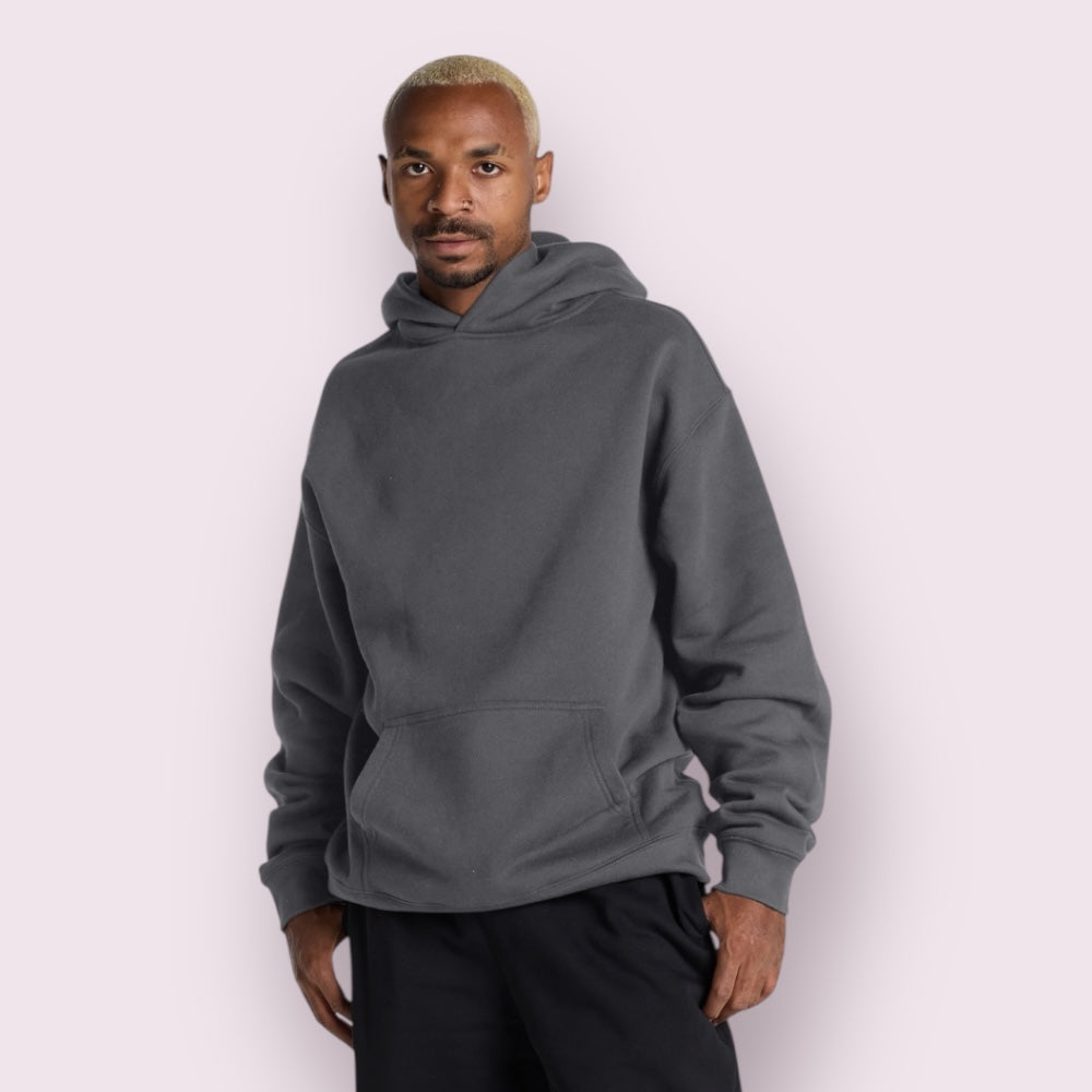 Blueprint Relaxed-Fit Unisex Hoodie 80% Cotton 20% Polyester Triple Polish