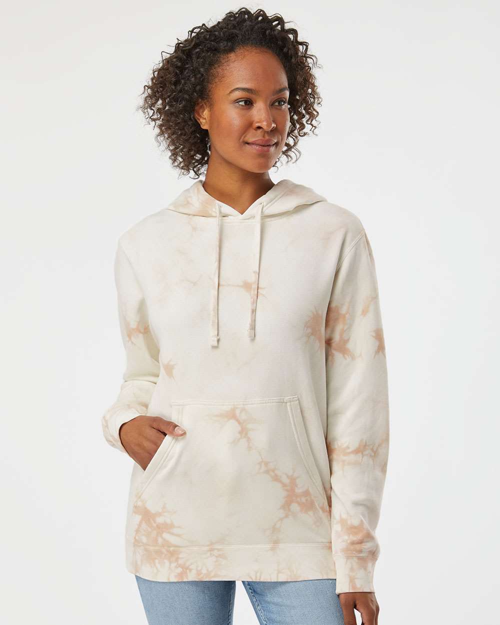 Independent Trading Co. Midweight Tie-Dye Hooded Sweatshirt Unisex Classic Fit