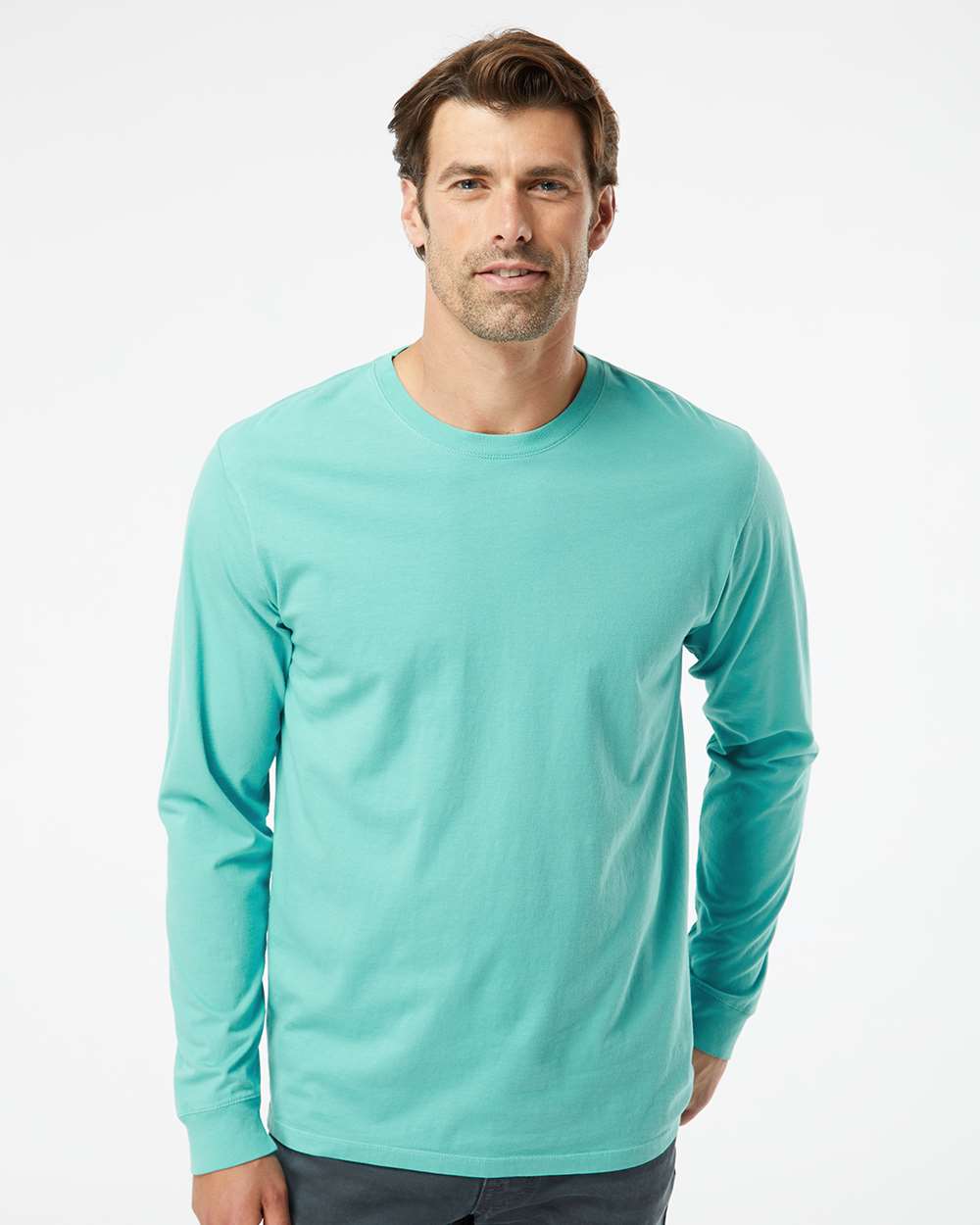SoftShirts 420 Unisex Organic Long Sleeve Cotton Tee Classic Fit