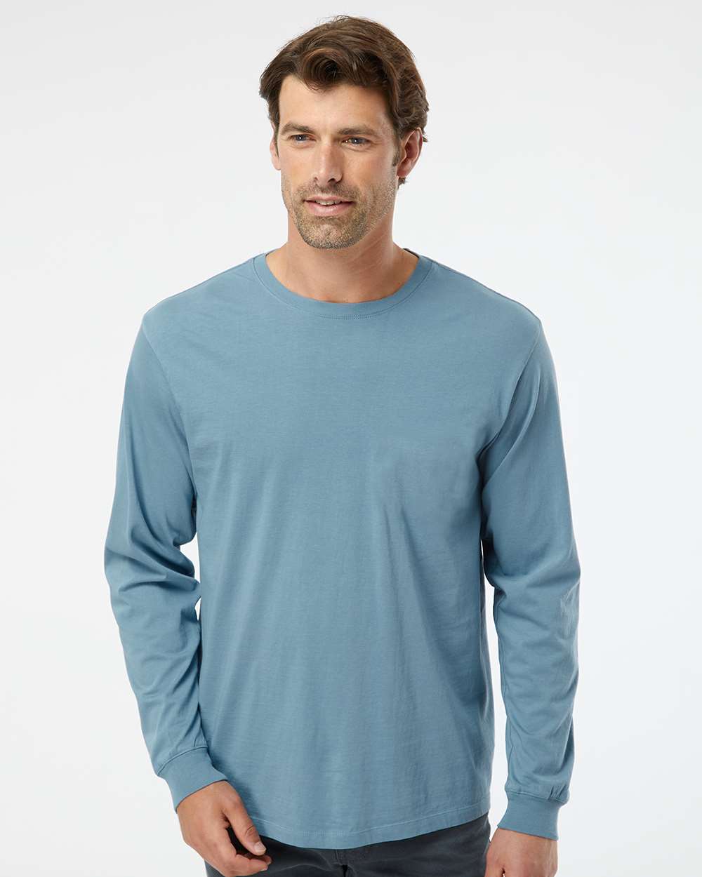 SoftShirts 420 Unisex Organic Long Sleeve Cotton Tee Classic Fit