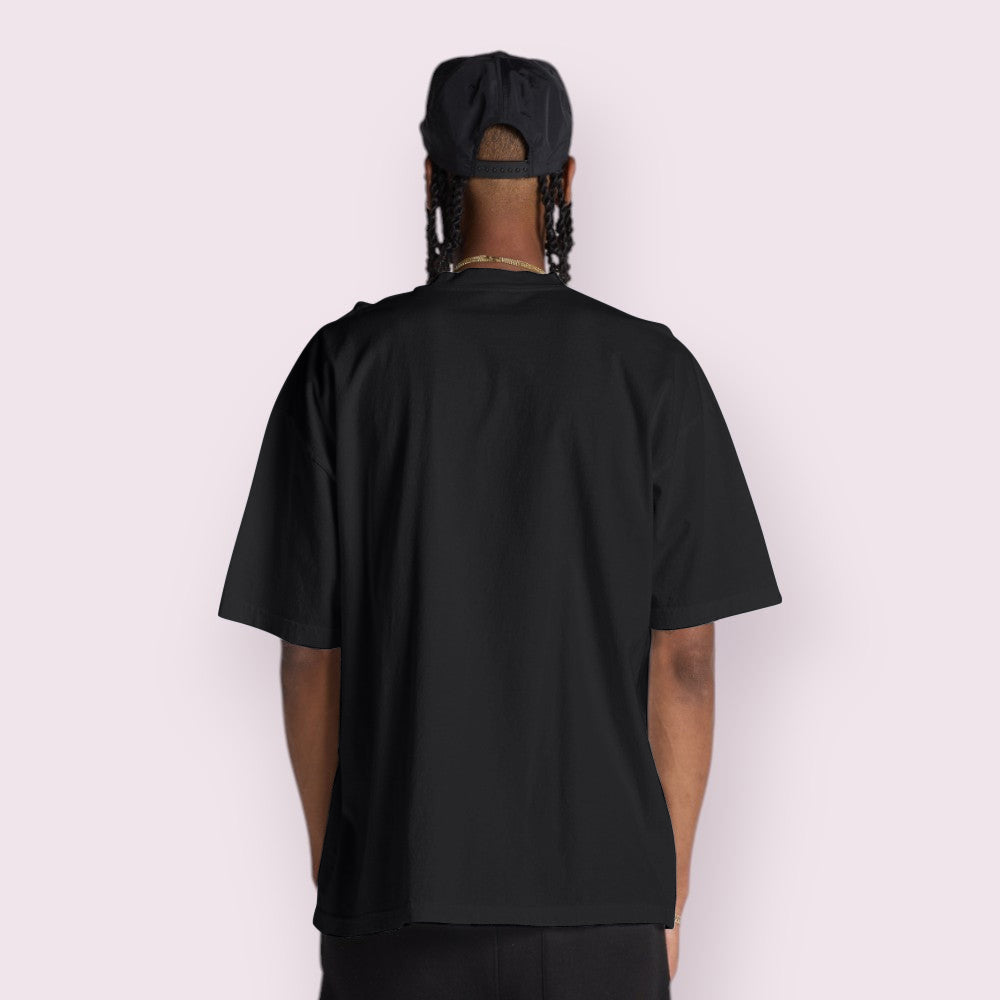 Oversized 100% Combed Cotton Triple Bio-Polish Wash Graphic Tee