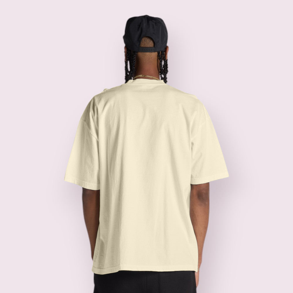 Oversized 100% Combed Cotton Triple Bio-Polish Wash Graphic Tee