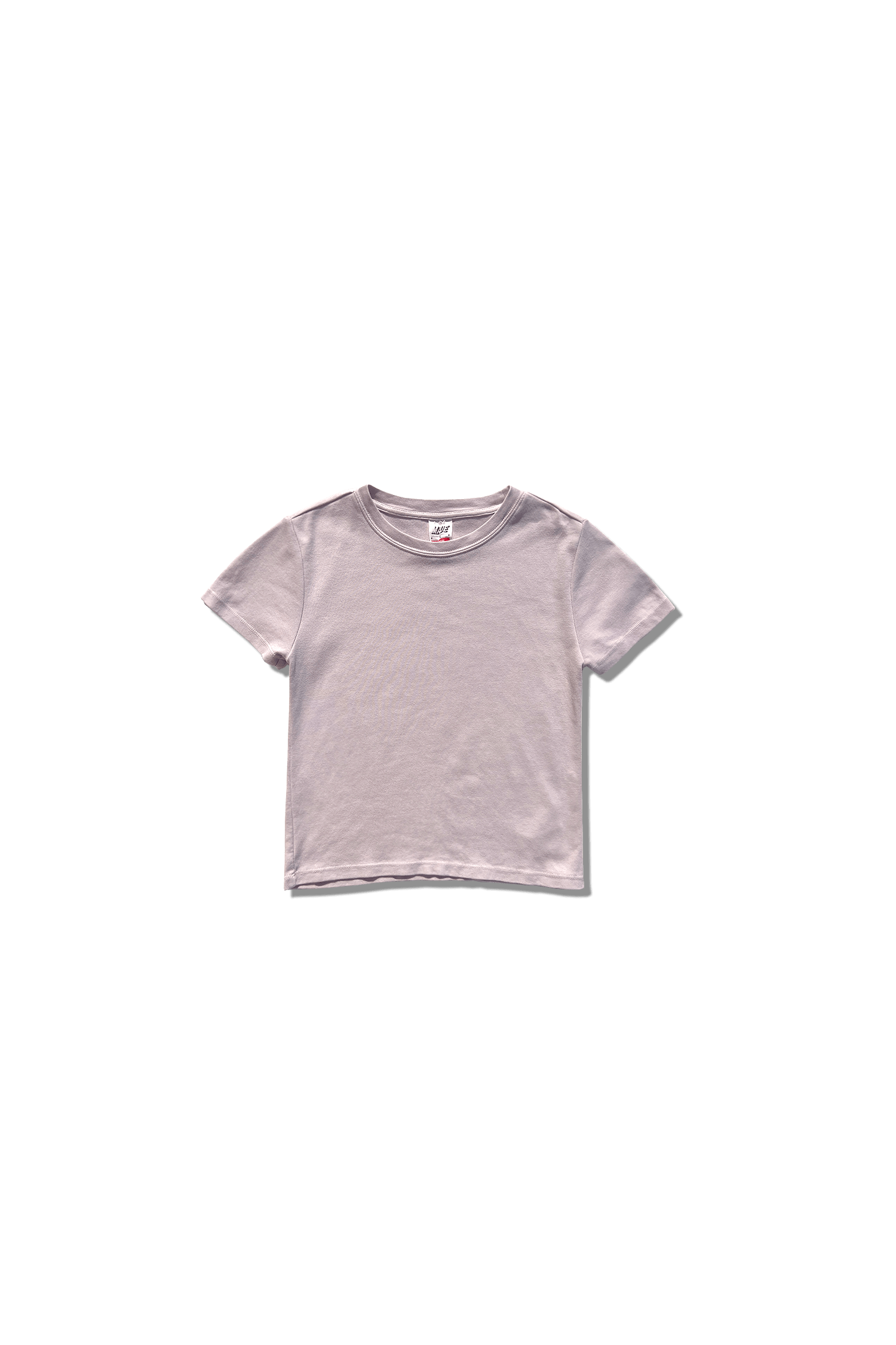 Women's Semi-Cropped Cotton Baby Tee in Orchid Tint Lavender