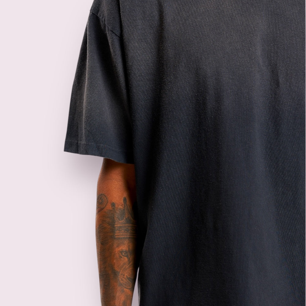 Unisex Heavyweight Garment-Dyed Cotton Tee High Rib Collar Shrink-Free