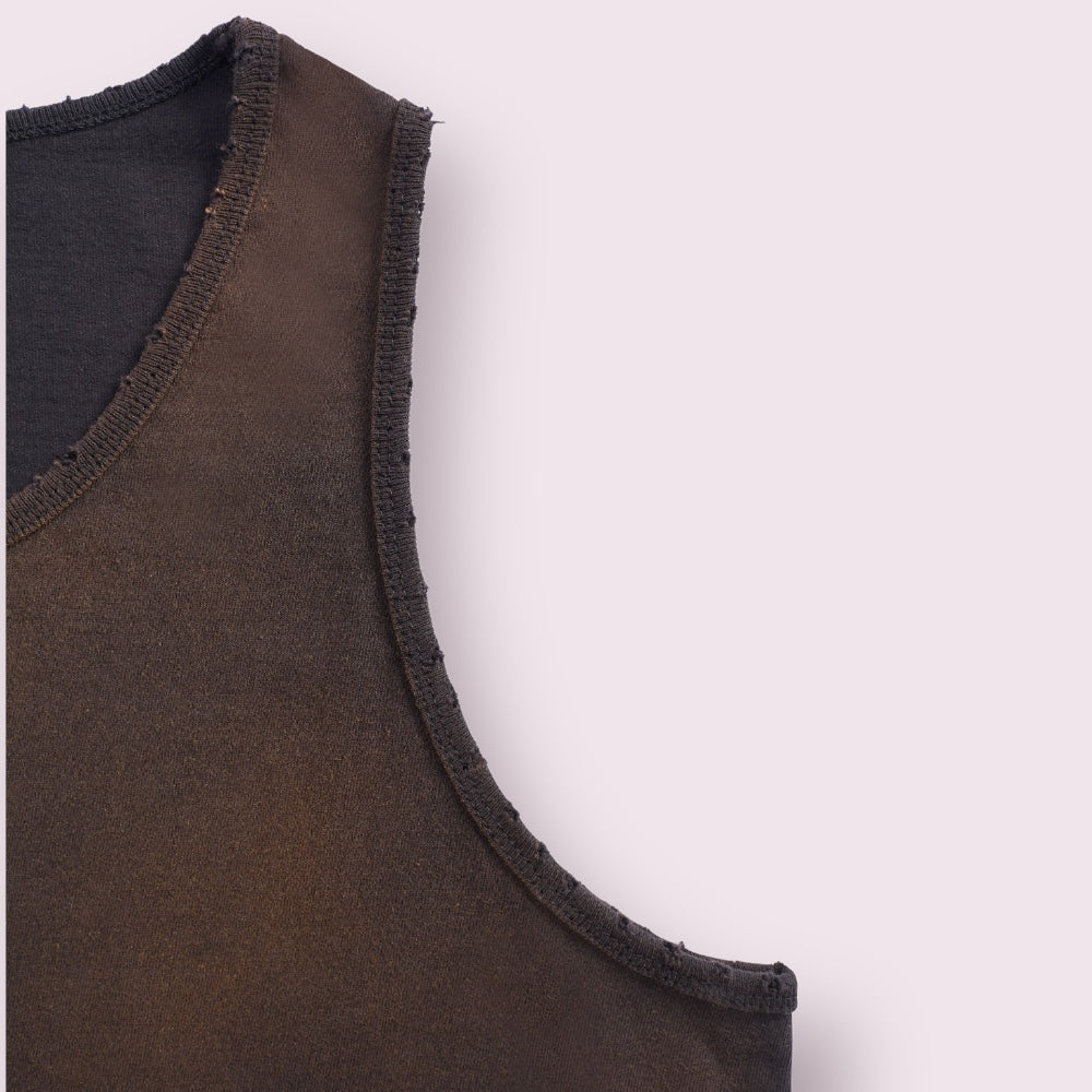 Hand-Sprayed Sun-Dried Heavyweight 100% Cotton Men's Classic Tank Top