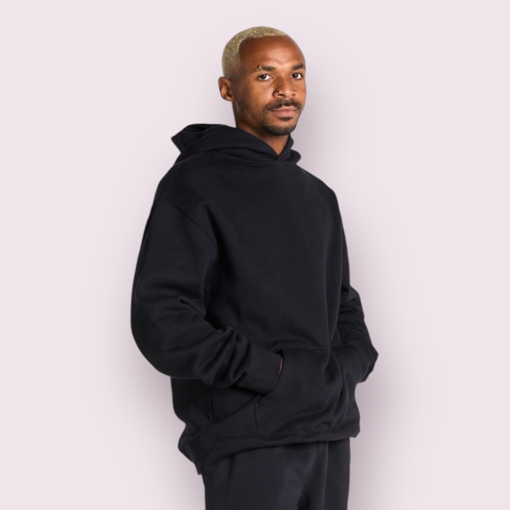 Blueprint Relaxed-Fit Unisex Hoodie 80% Cotton 20% Polyester Triple Polish