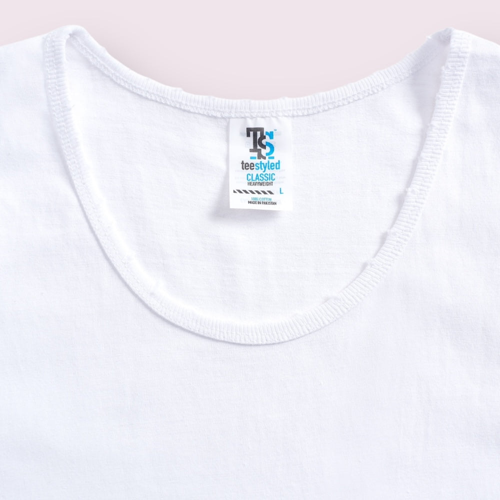 Hand-Painted Los Angeles Heavyweight Cotton Tank Top Paint Drips