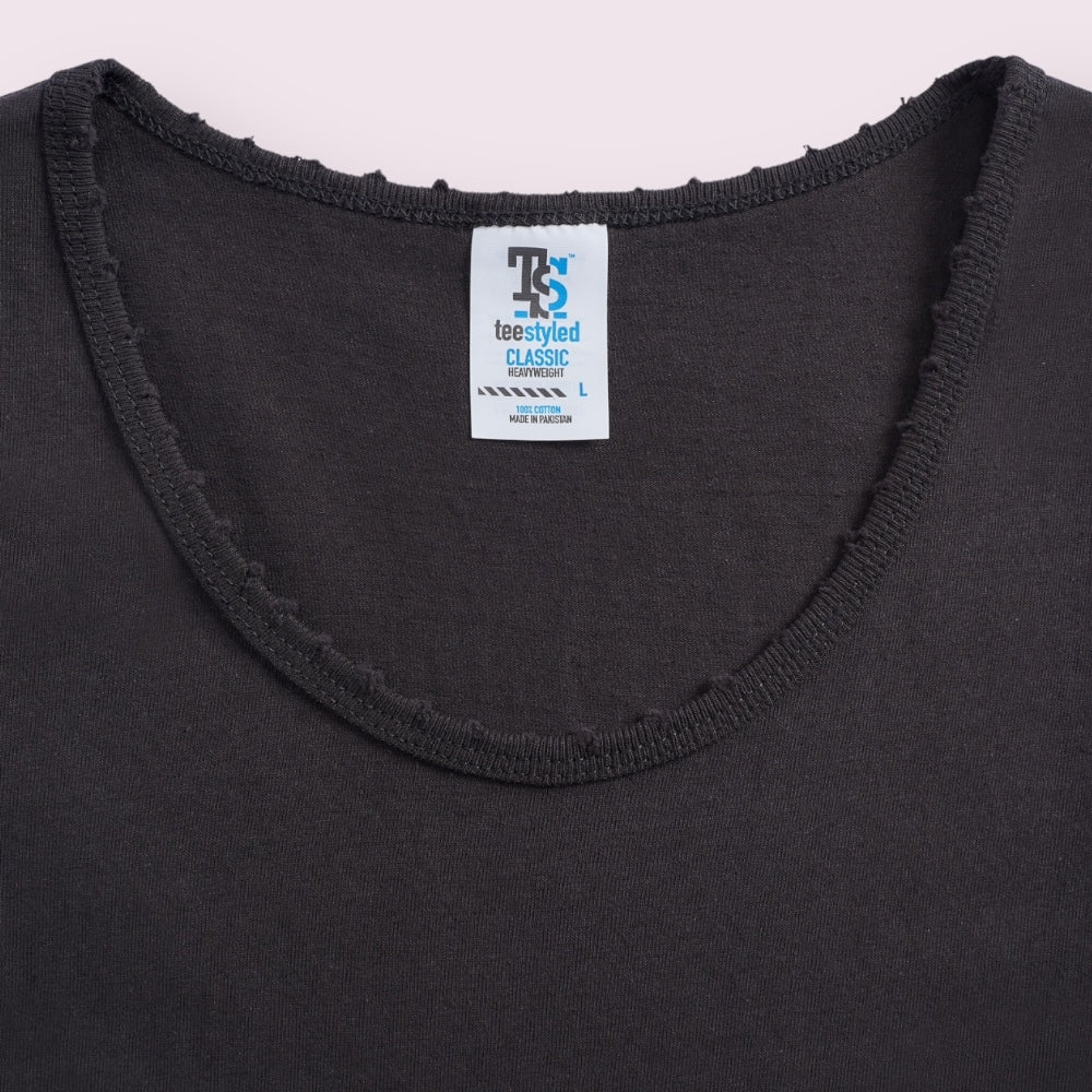 Hand-Painted Los Angeles Heavyweight Cotton Tank Top Paint Drips