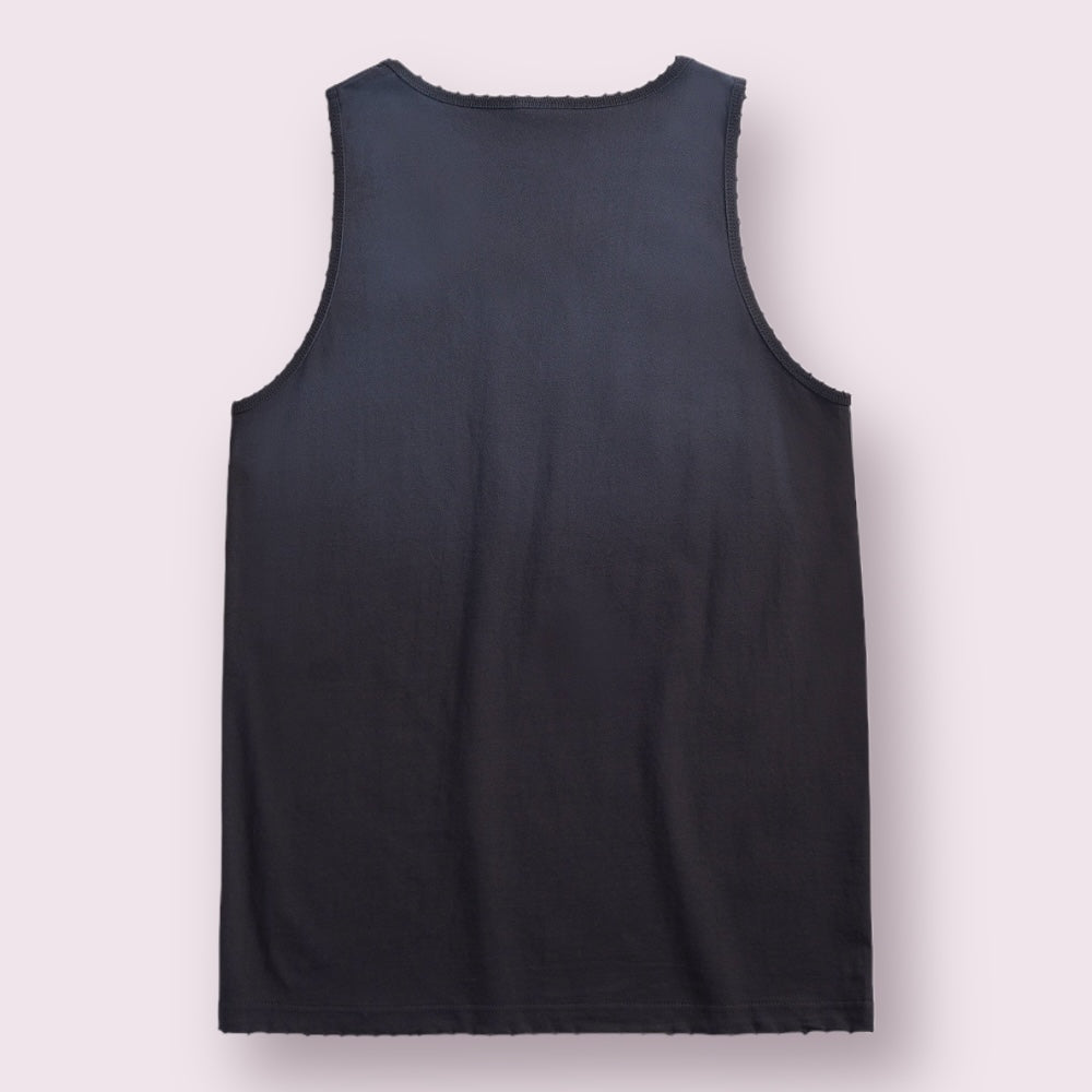 Hand-Sprayed Sun-Dried Heavyweight 100% Cotton Men's Classic Tank Top