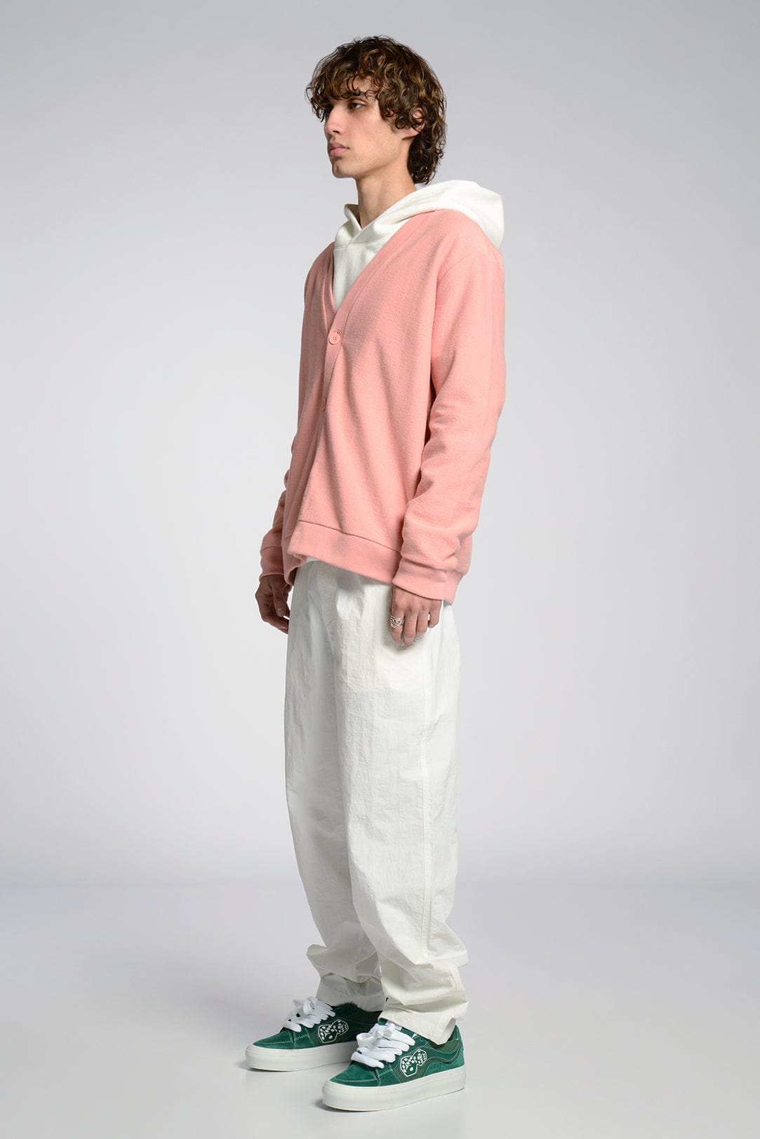 Freshman Corduroy Knit Cardigan 100% Cotton 440 GSM Side Pockets