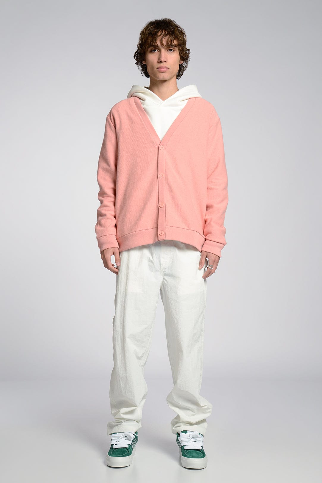 Freshman Corduroy Knit Cardigan 100% Cotton 440 GSM Side Pockets