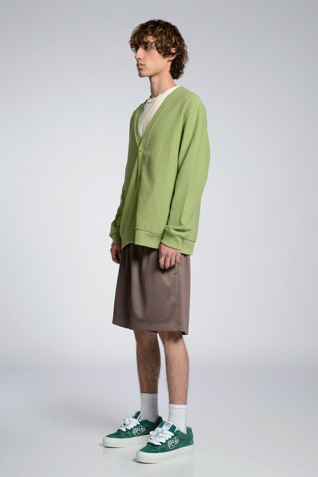 Freshman Corduroy Knit Cardigan 100% Cotton 440 GSM Side Pockets