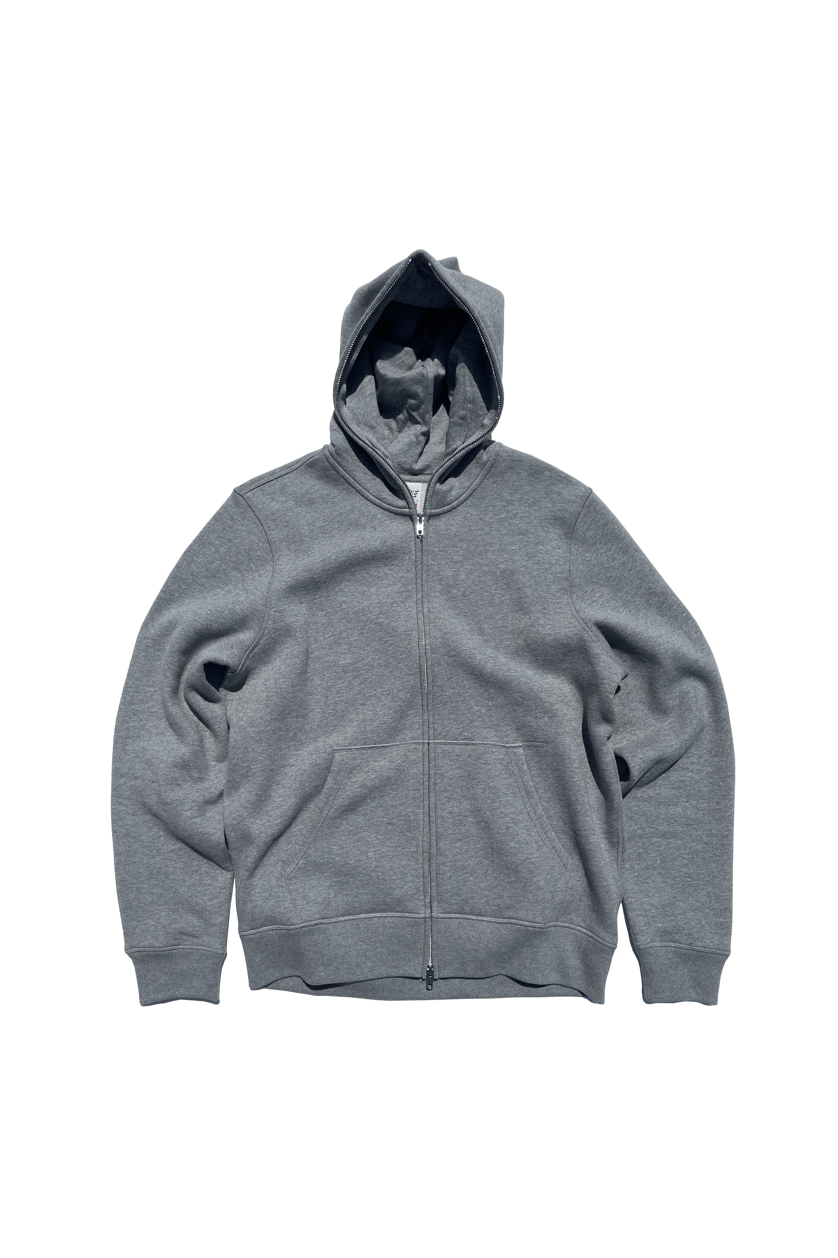 Full Zip Body Bag Hoodie Heavyweight Cotton-Blend Chrome Zipper