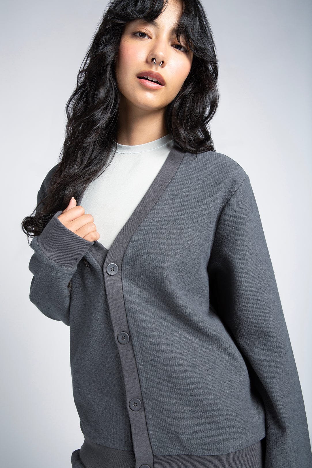 Freshman Corduroy Knit Cardigan 100% Cotton 440 GSM Side Pockets