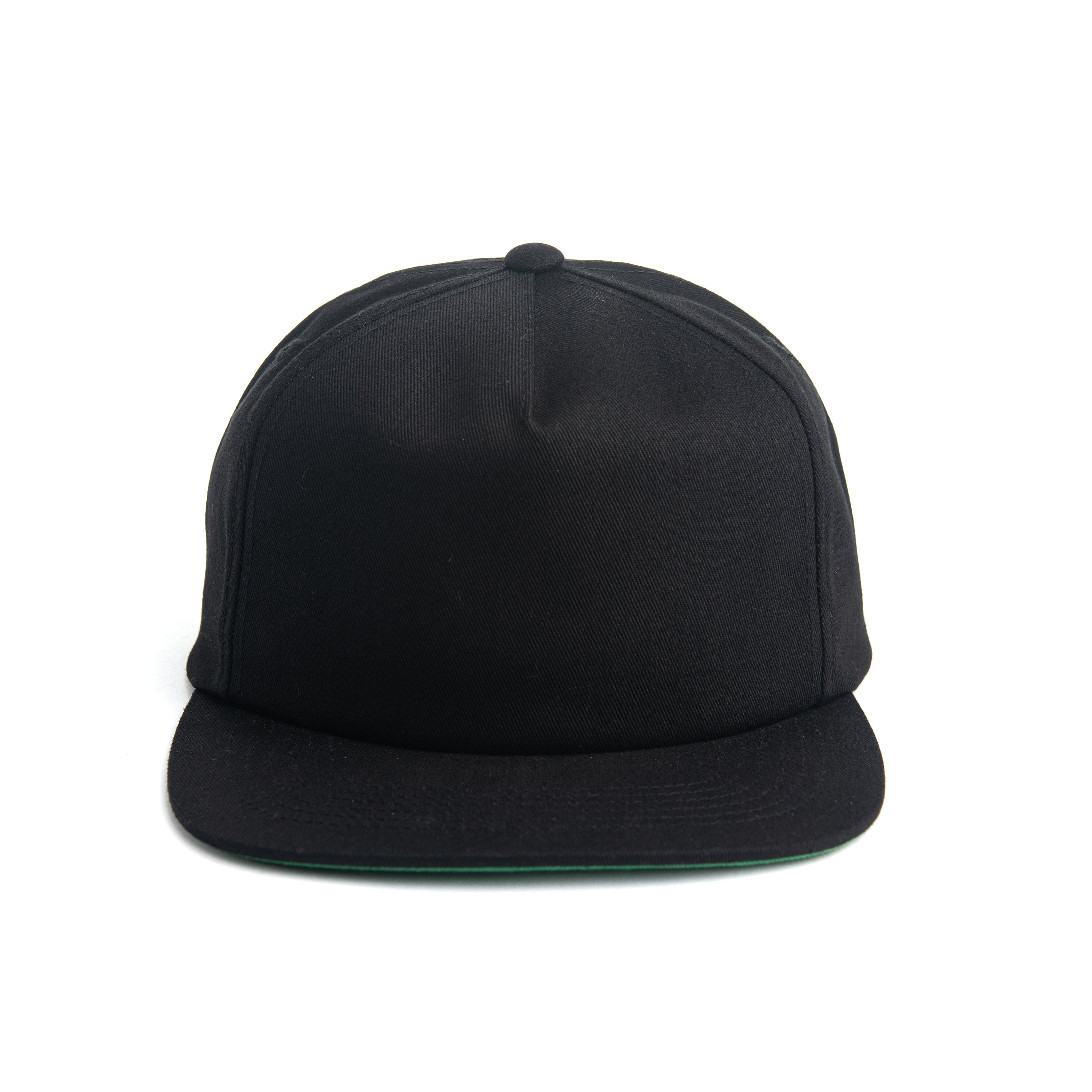 A500GB 5-Panel Oeko-Tex Cotton Snapback Cap with Recycled Green Underbill
