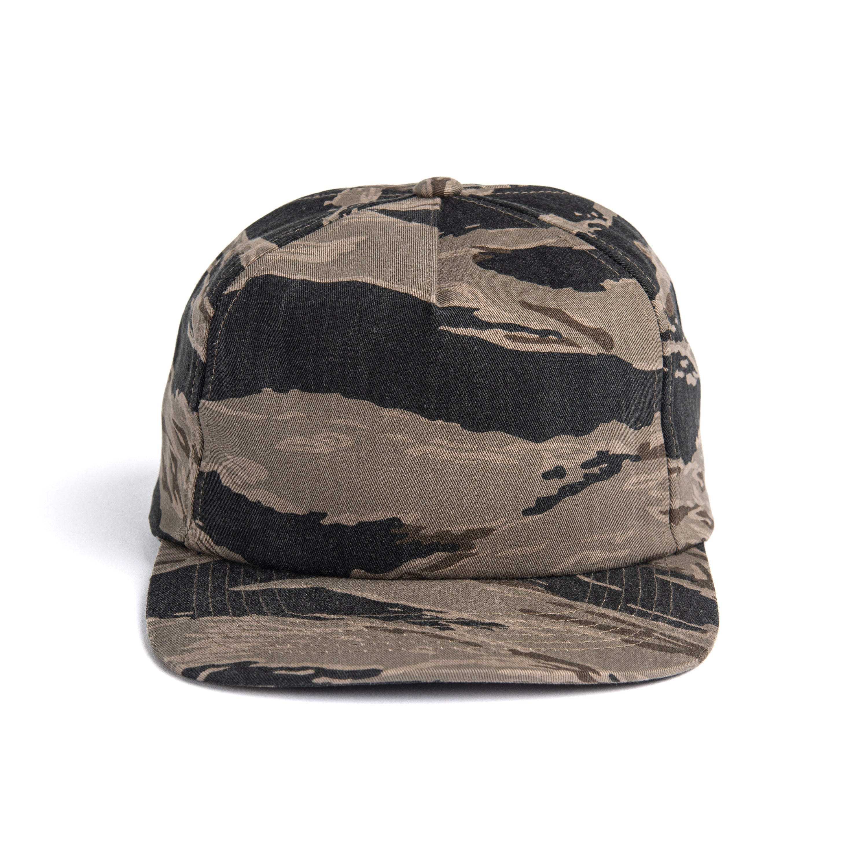 A500P 5-Panel Printed Cotton Snapback with Recycled Visor