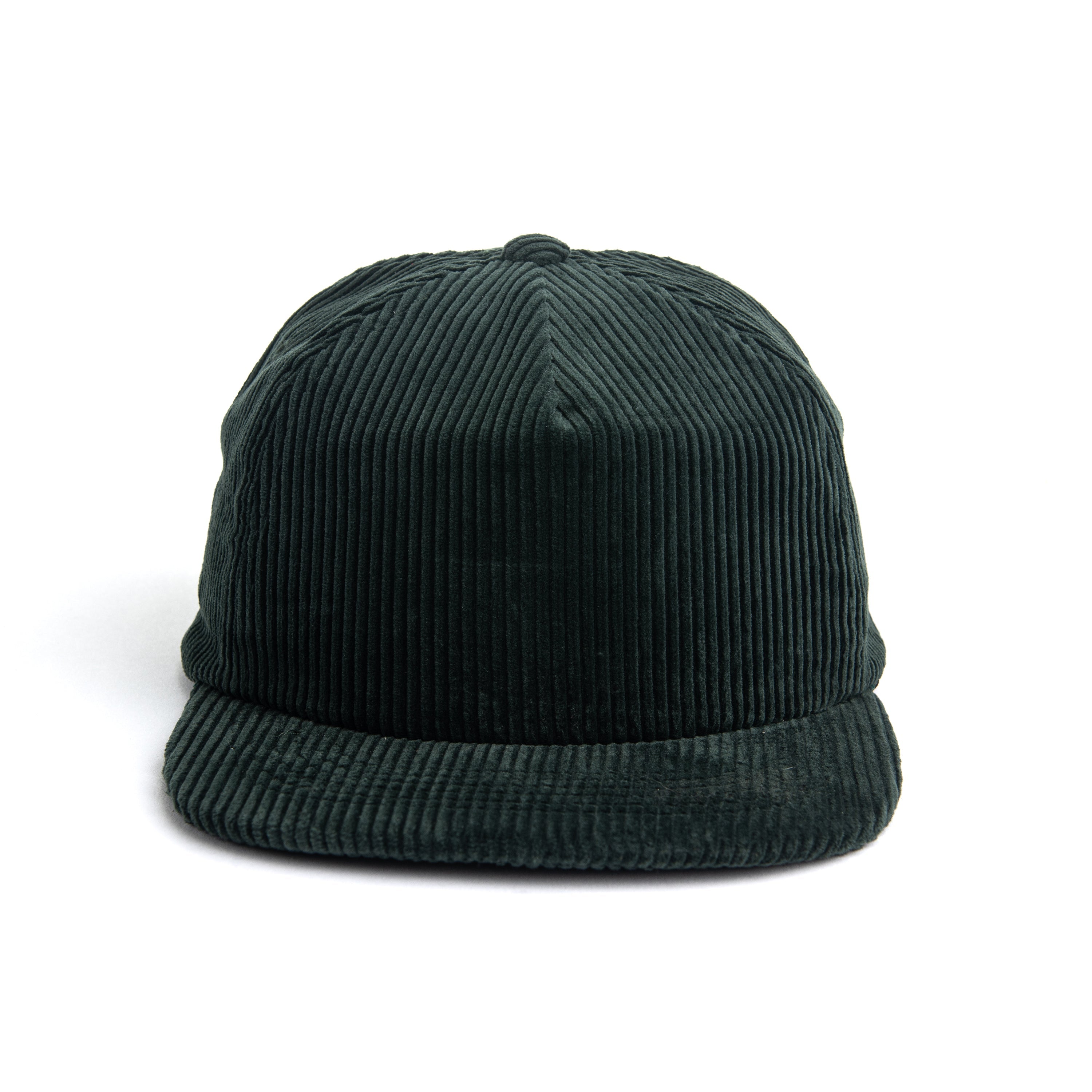 Thick Corduroy Snapback Cap Adjustable One-Size Pinch Front