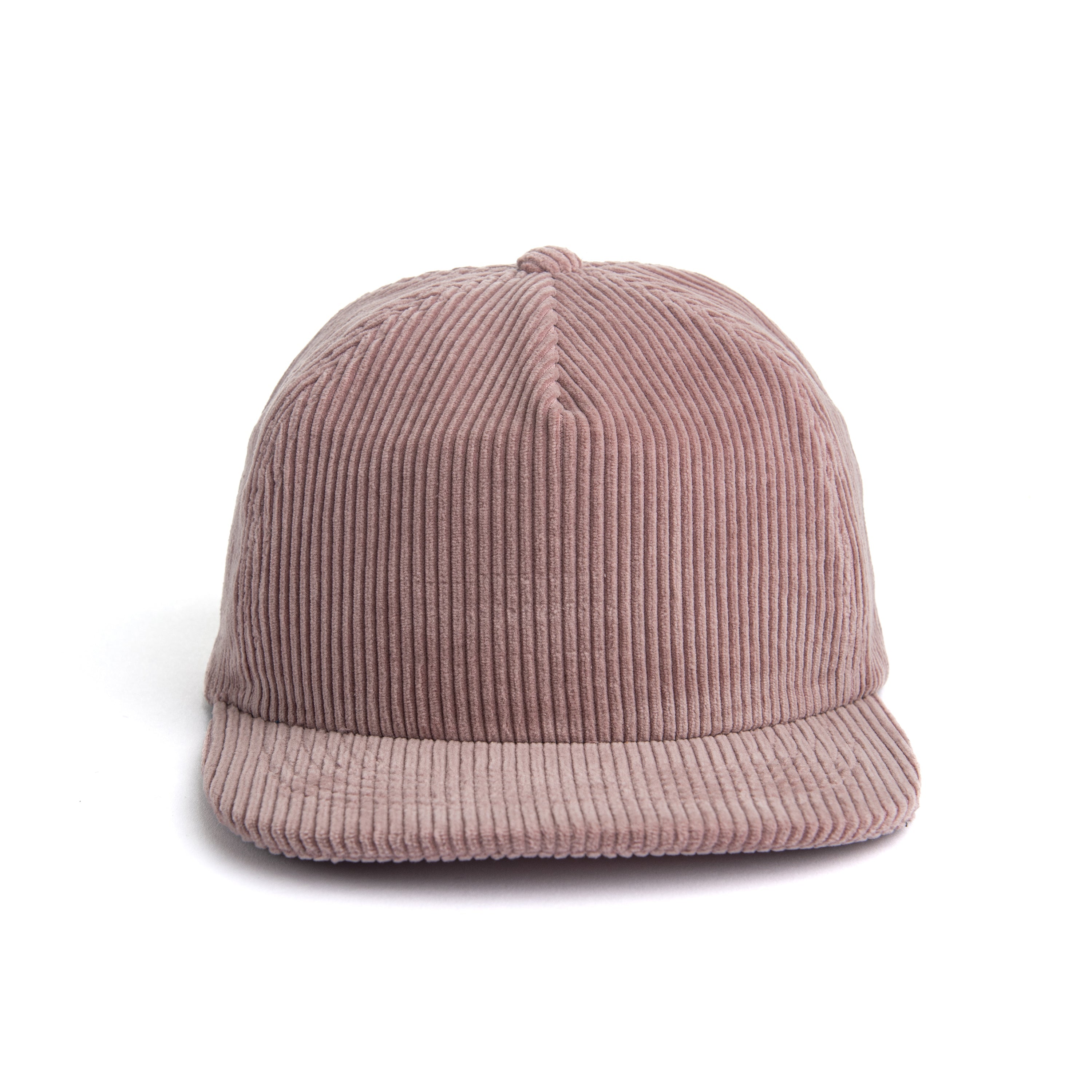 Thick Corduroy Snapback Cap Adjustable One-Size Pinch Front