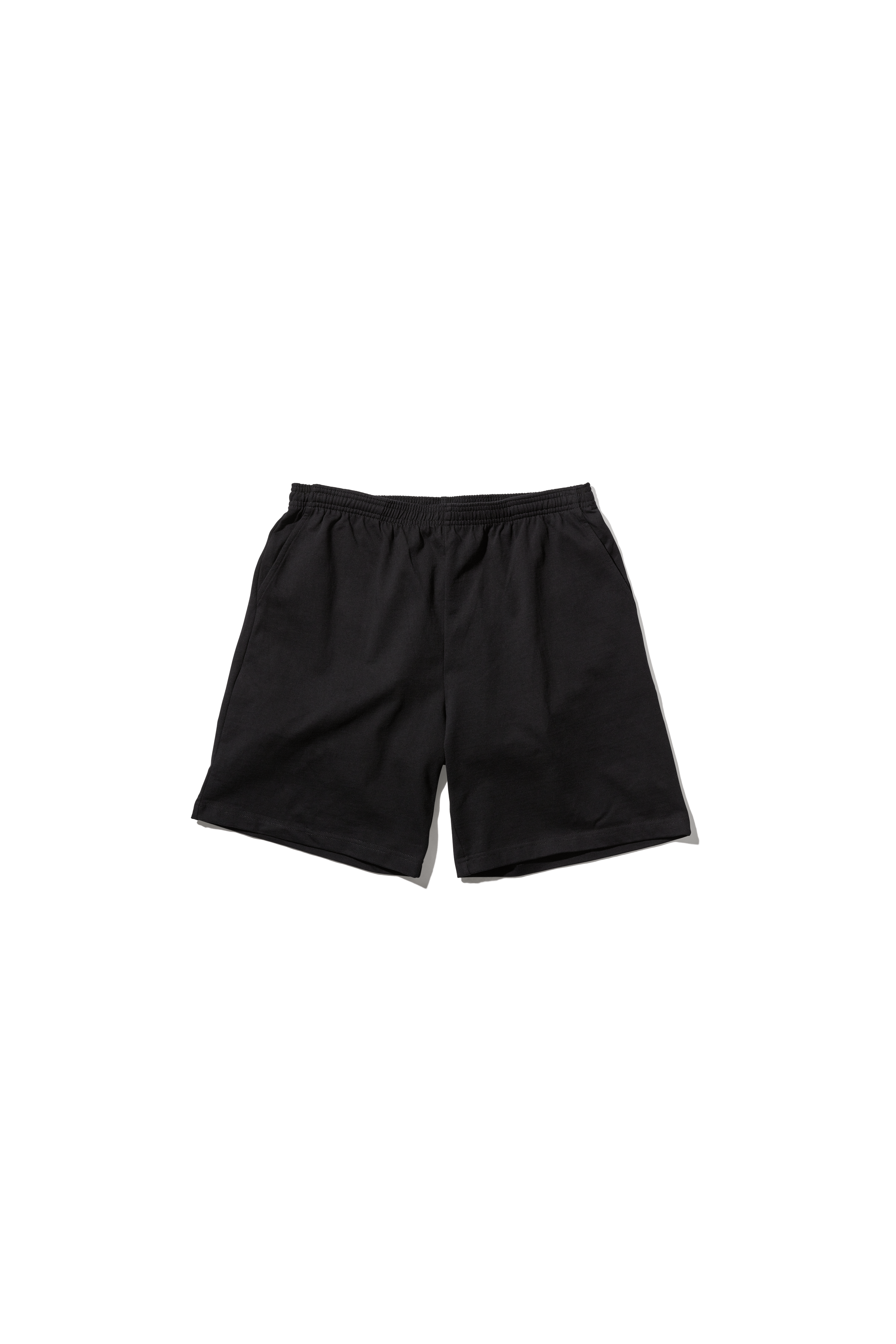 Heavy-Duty Cotton Gym Class Shorts with Deep Pockets, Adjustable Waist