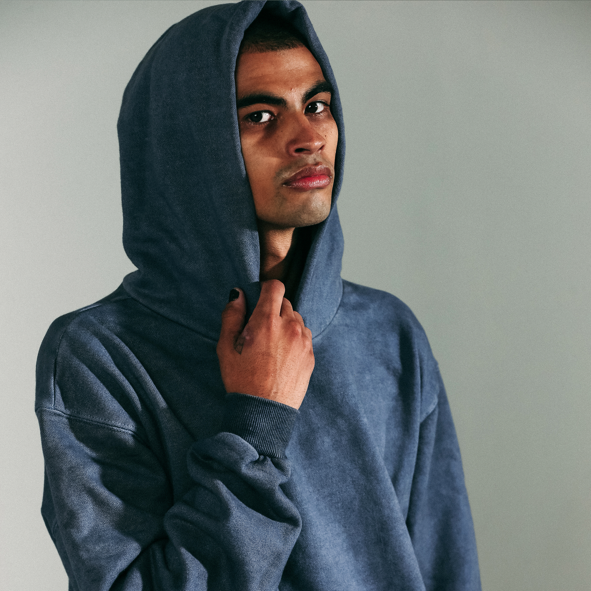 15oz Heavy Cotton Hoodie Oversized Drop-Shoulder Pigment-Dyed Fleece