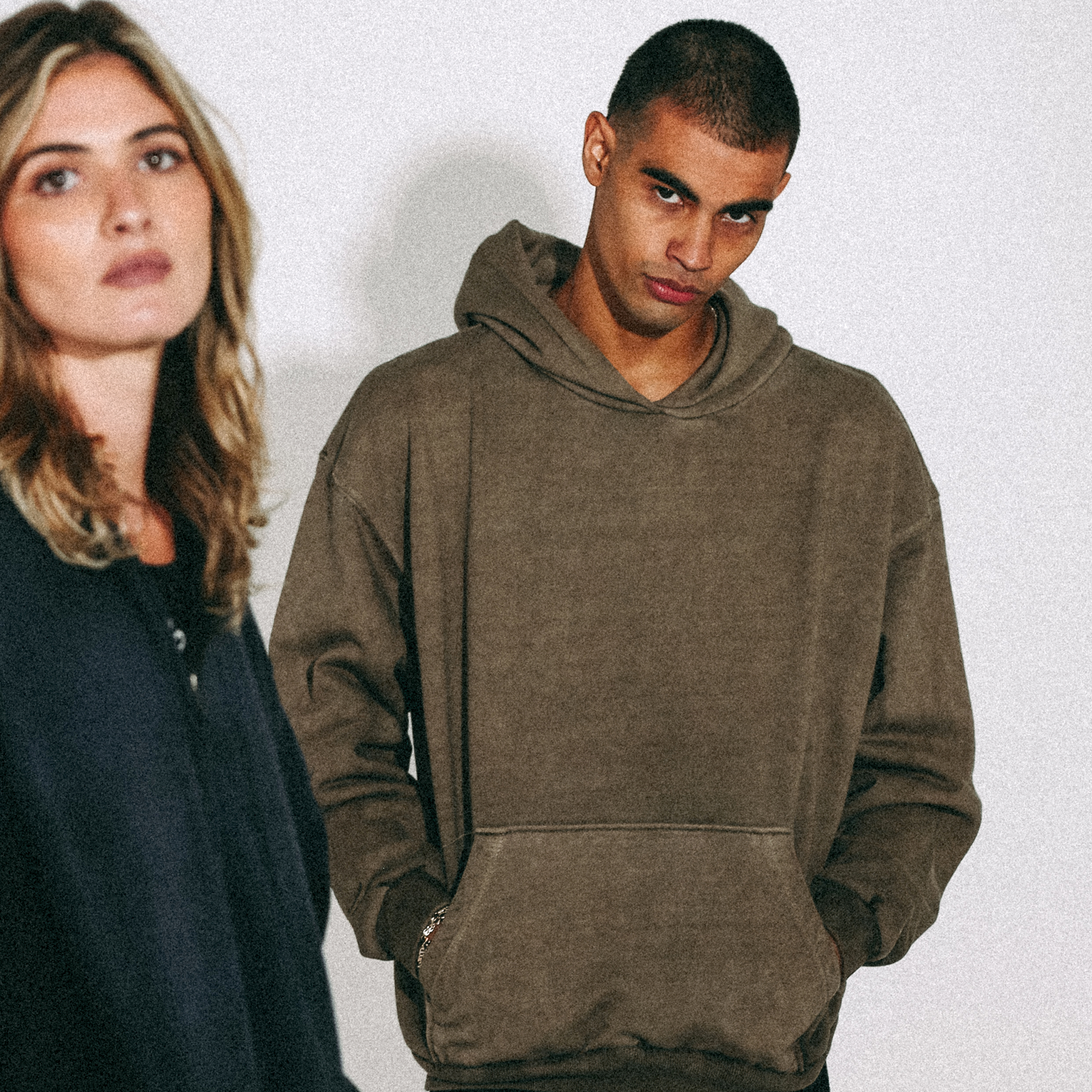 15oz Heavy Cotton Hoodie Oversized Drop-Shoulder Pigment-Dyed Fleece