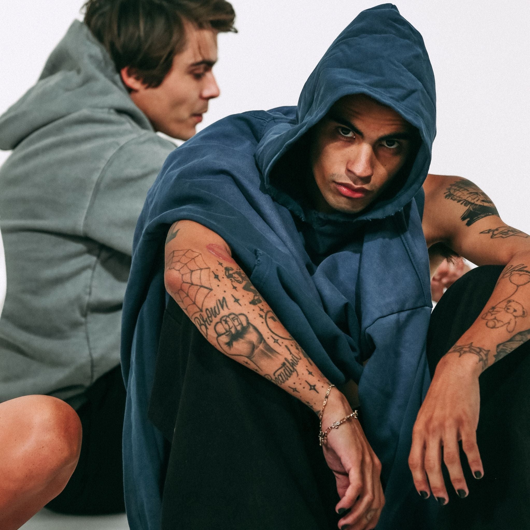 Cotton Collective 14oz Brushed Cotton Oversized Hoodie with Vintage Edges