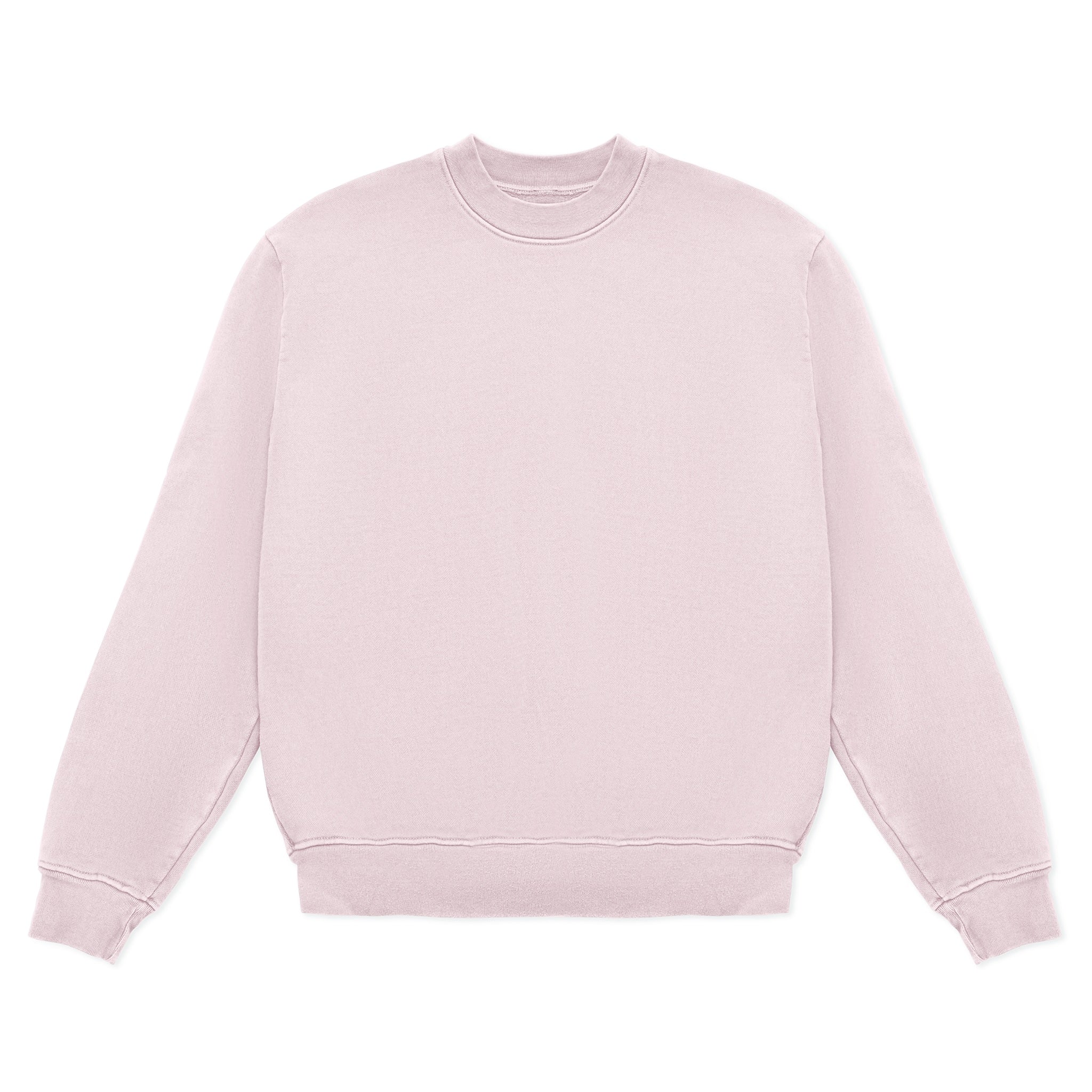Premium 15oz Heavyweight Cotton Fleece Crewneck Sweatshirt - Oversized Drop Shoulder Design
