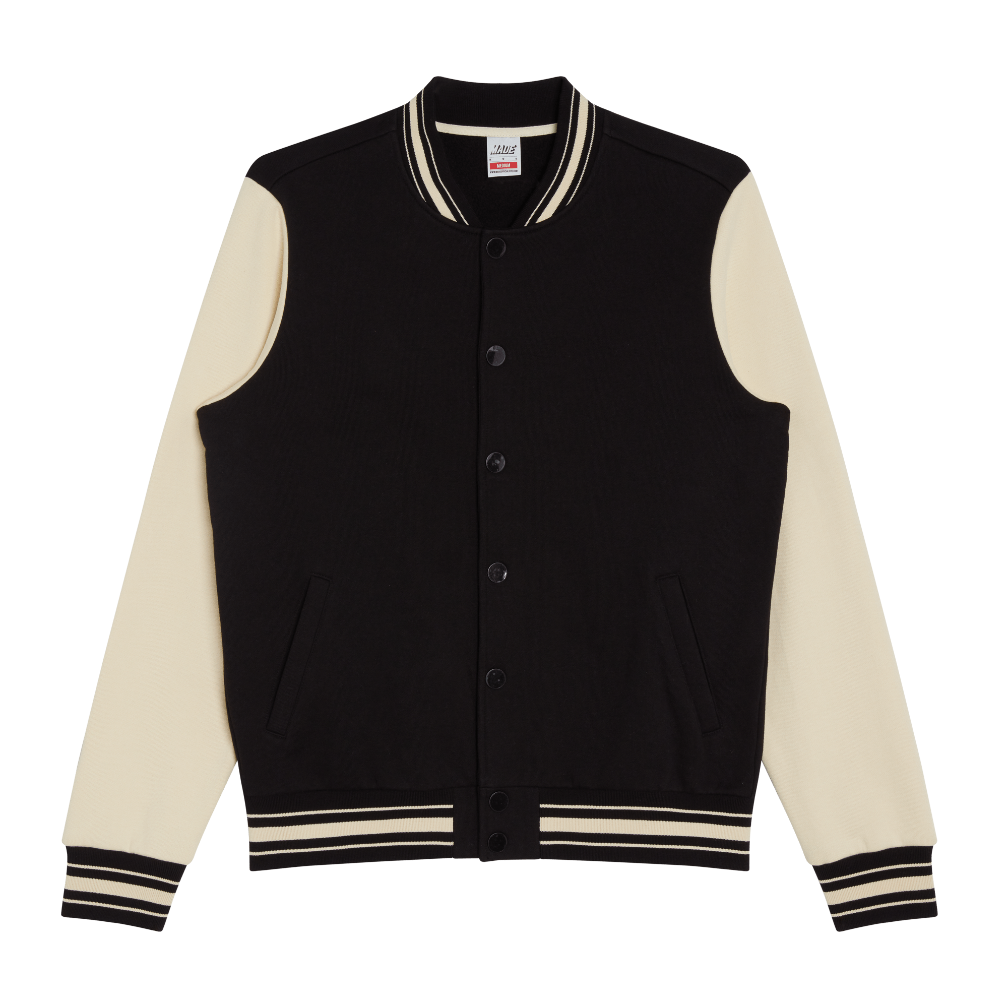 Vintage Cotton Letterman Jacket 16oz Almond Oil Sleeves Classic