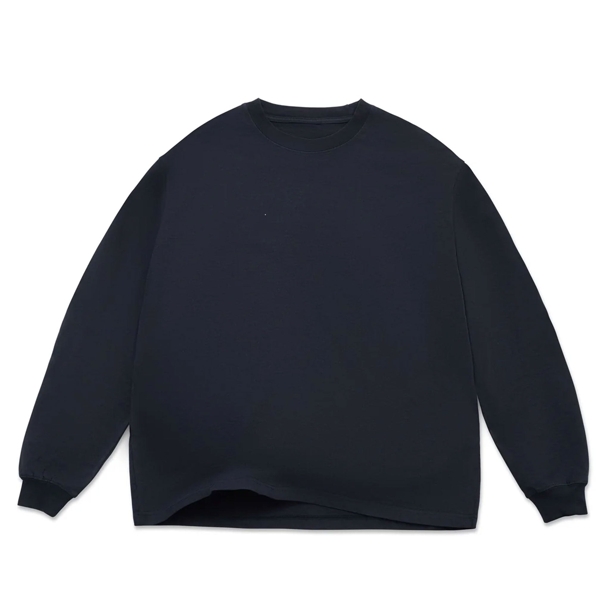 Oversized Box Long Sleeve Tee 7.5oz Cotton Vintage Snow Wash