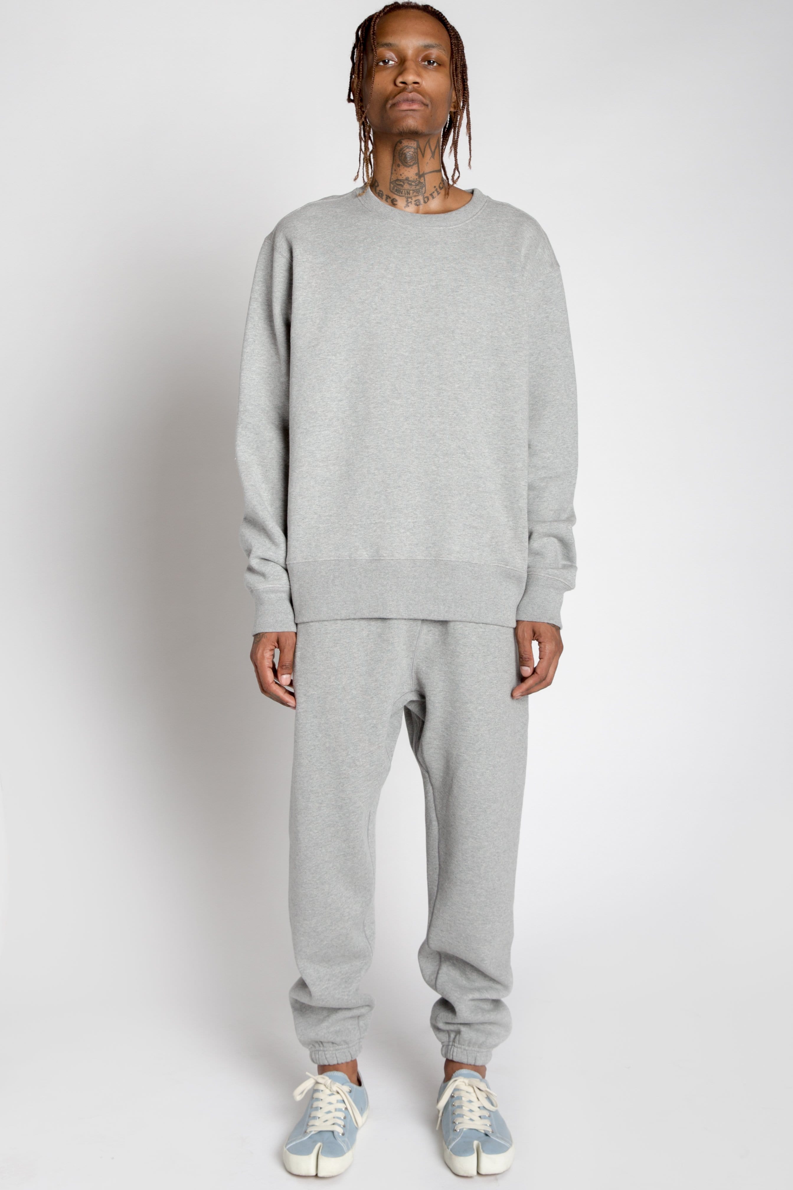 MADE Varsity Crewneck Heavyweight Cotton Blend Ribbed Cuffs Durable