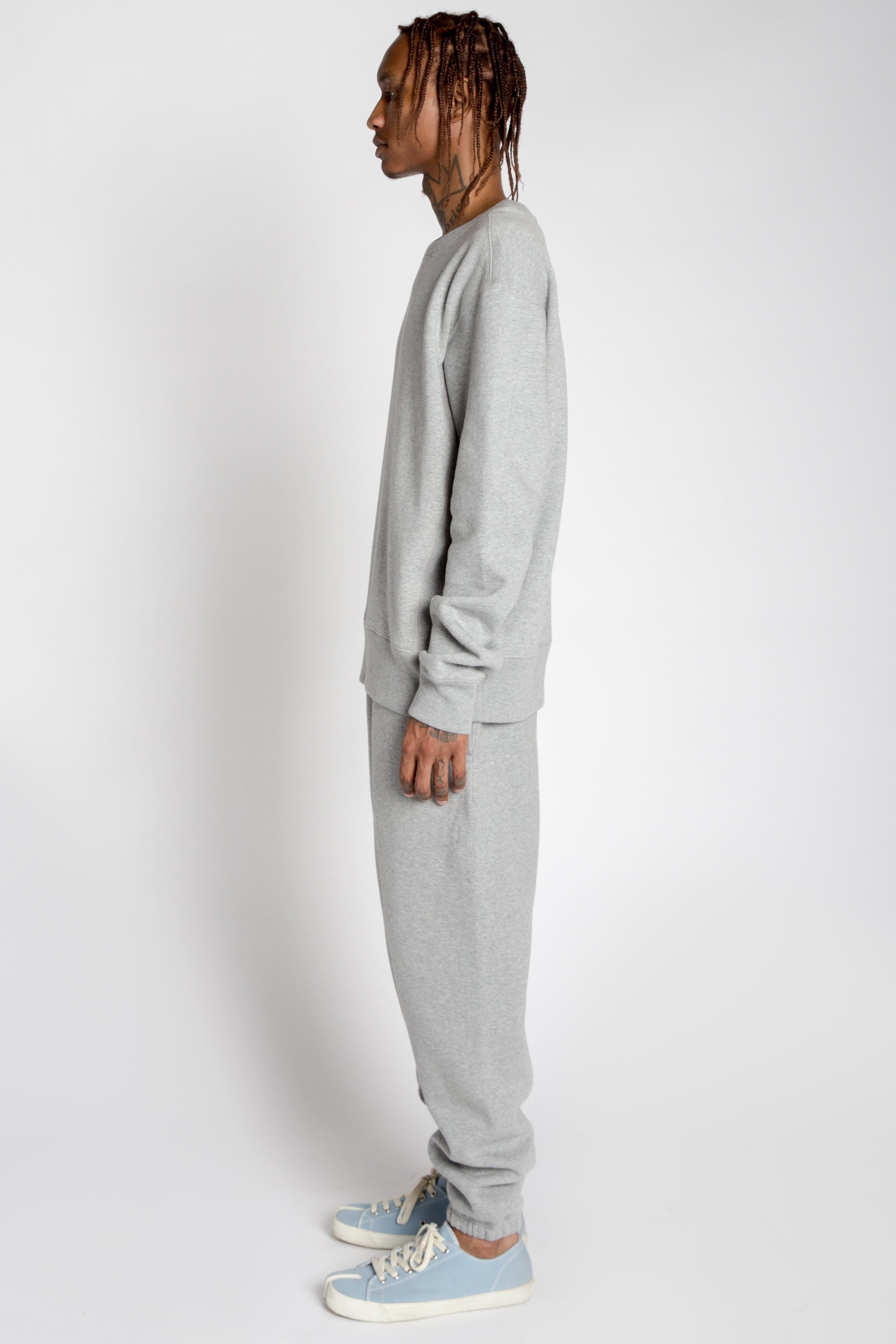 MADE Varsity Crewneck Heavyweight Cotton Blend Ribbed Cuffs Durable