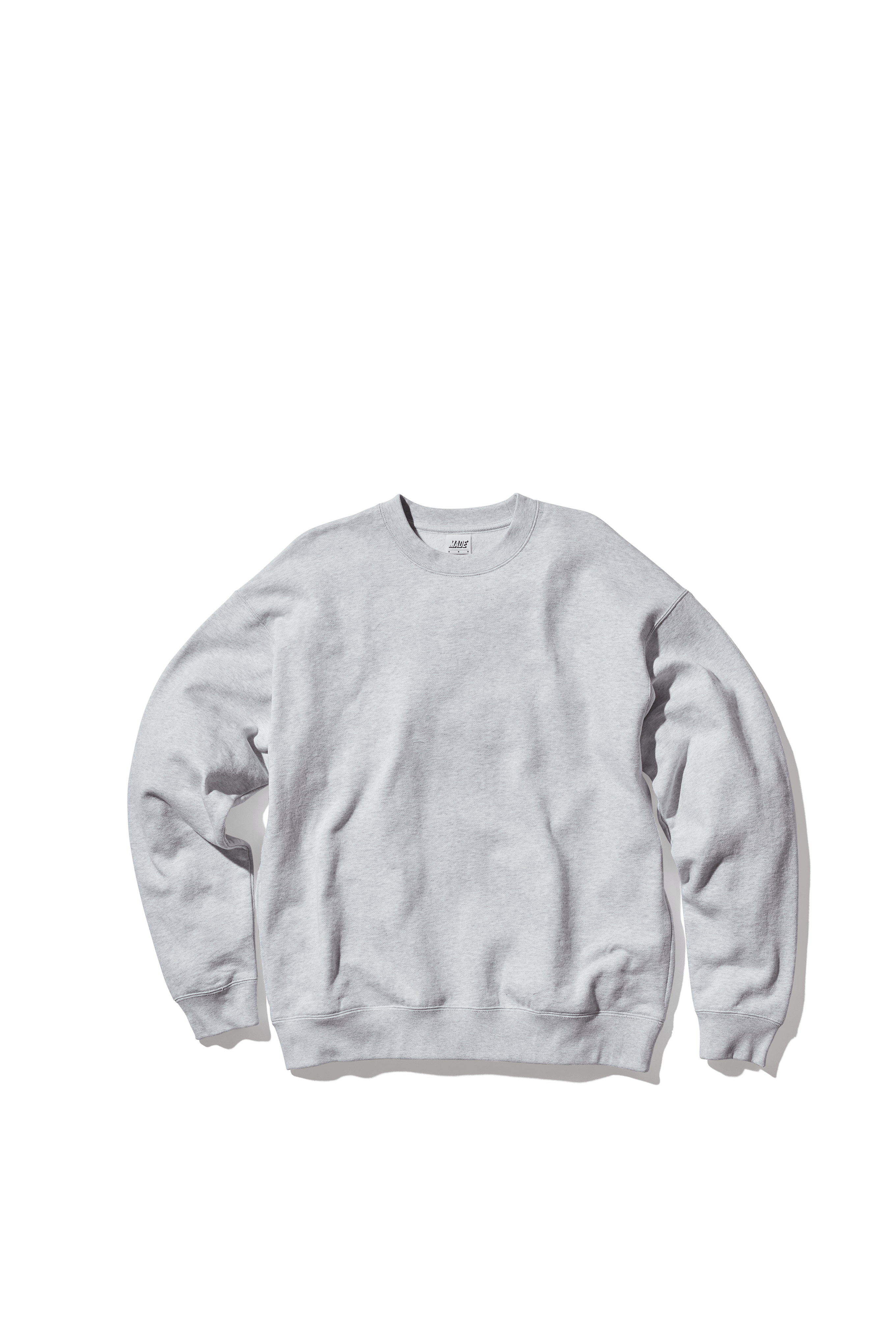 Heavyweight Organic Cotton Crewneck Sweatshirt with Side Pockets Classic Fit