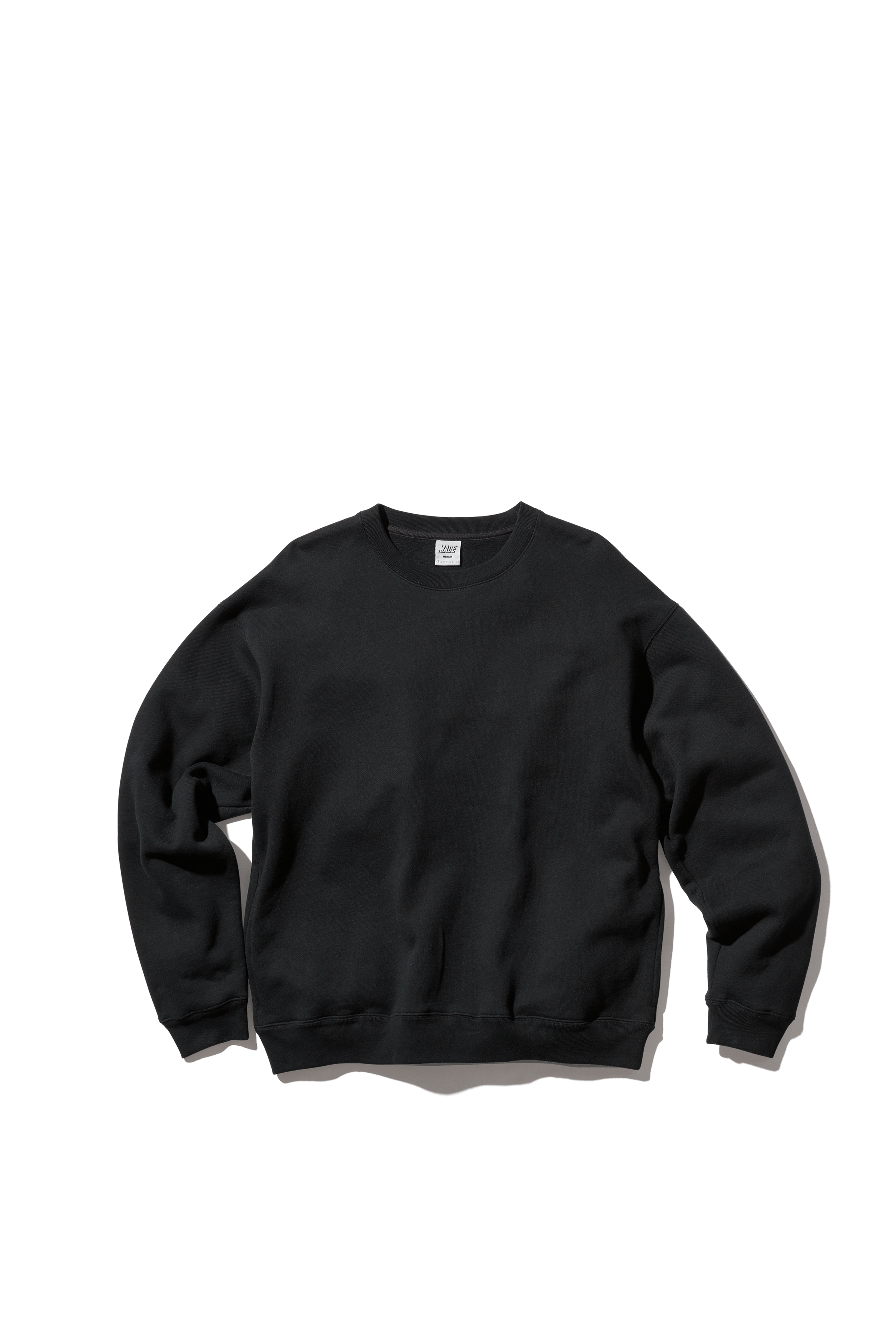 Heavyweight Organic Cotton Crewneck Sweatshirt with Side Pockets Classic Fit